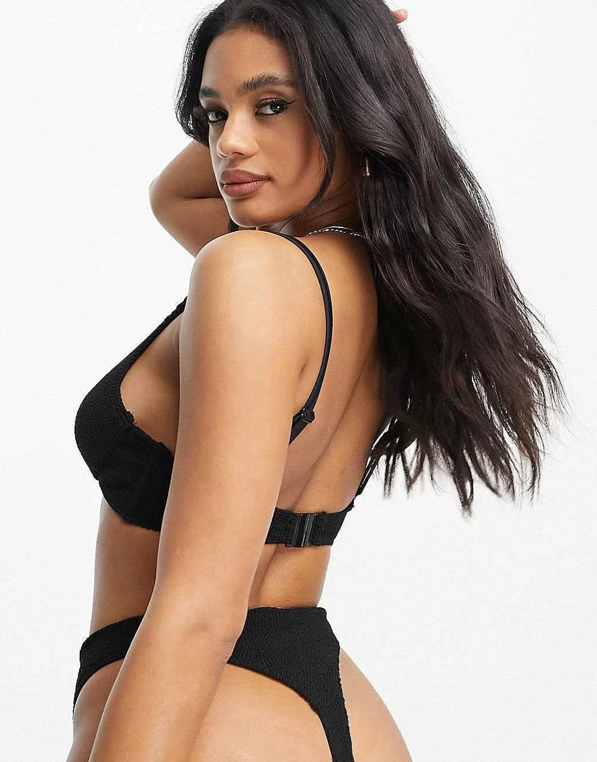 Women DESIGN Mix And Match Crinkle Monowire Bikini Top In