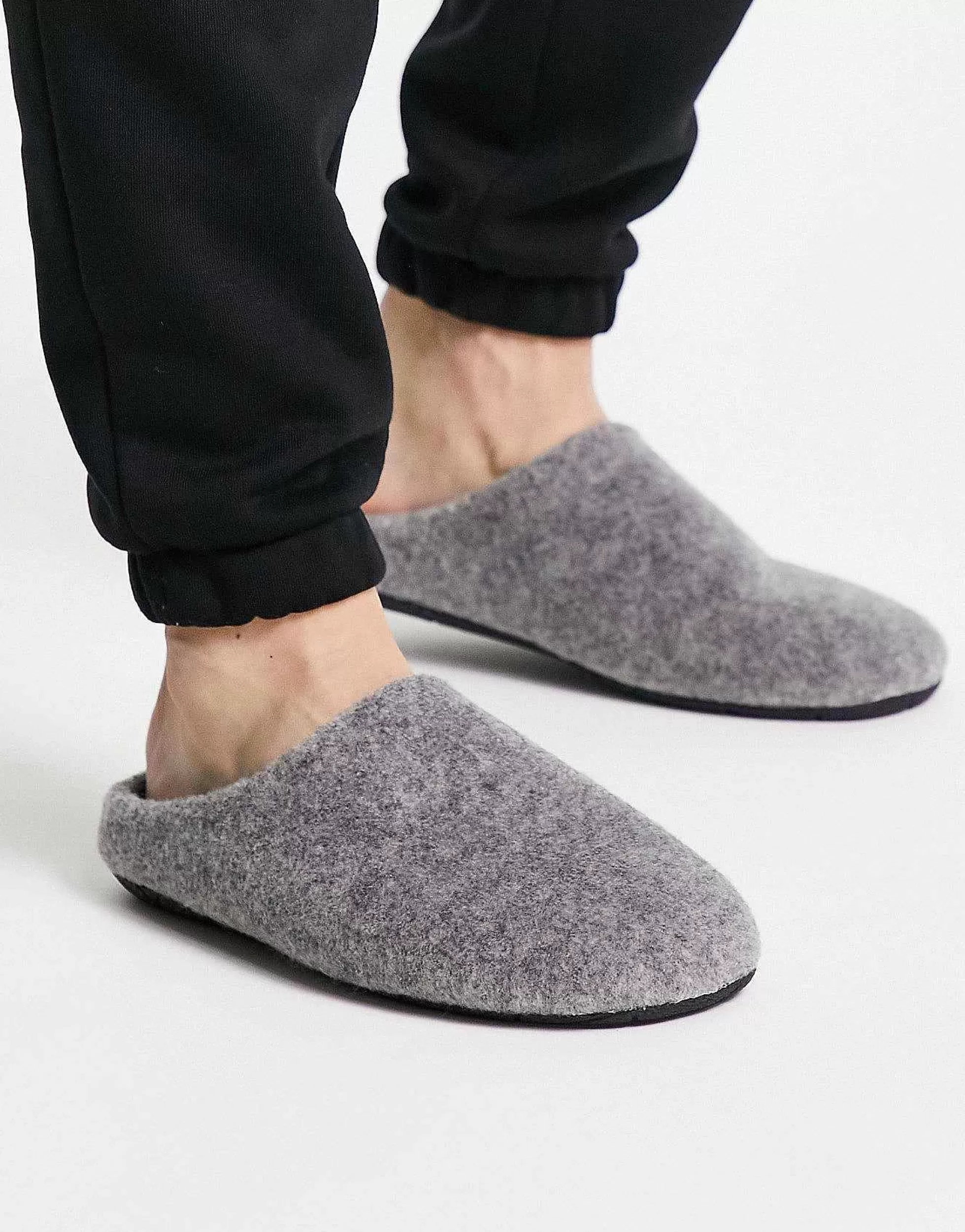Men DESIGN Mule Slippers In Marl