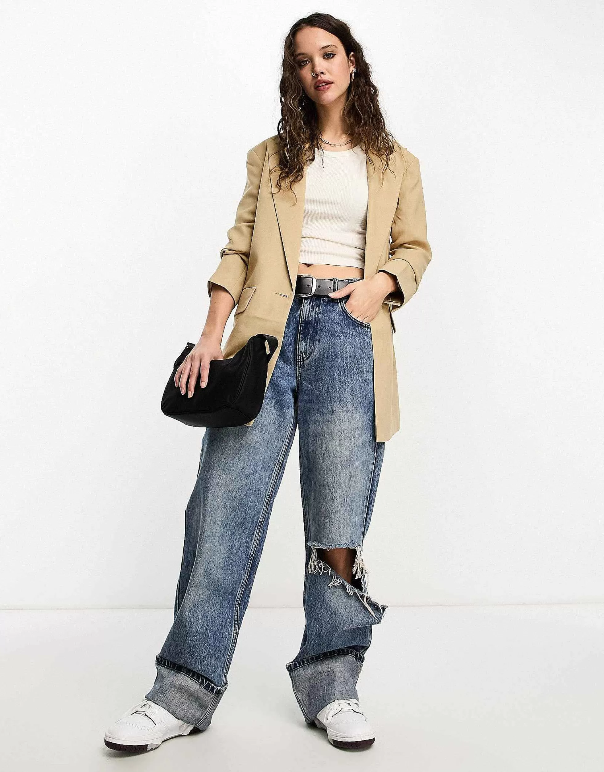 Women DESIGN New Perfect Long Line Shape Blazer In