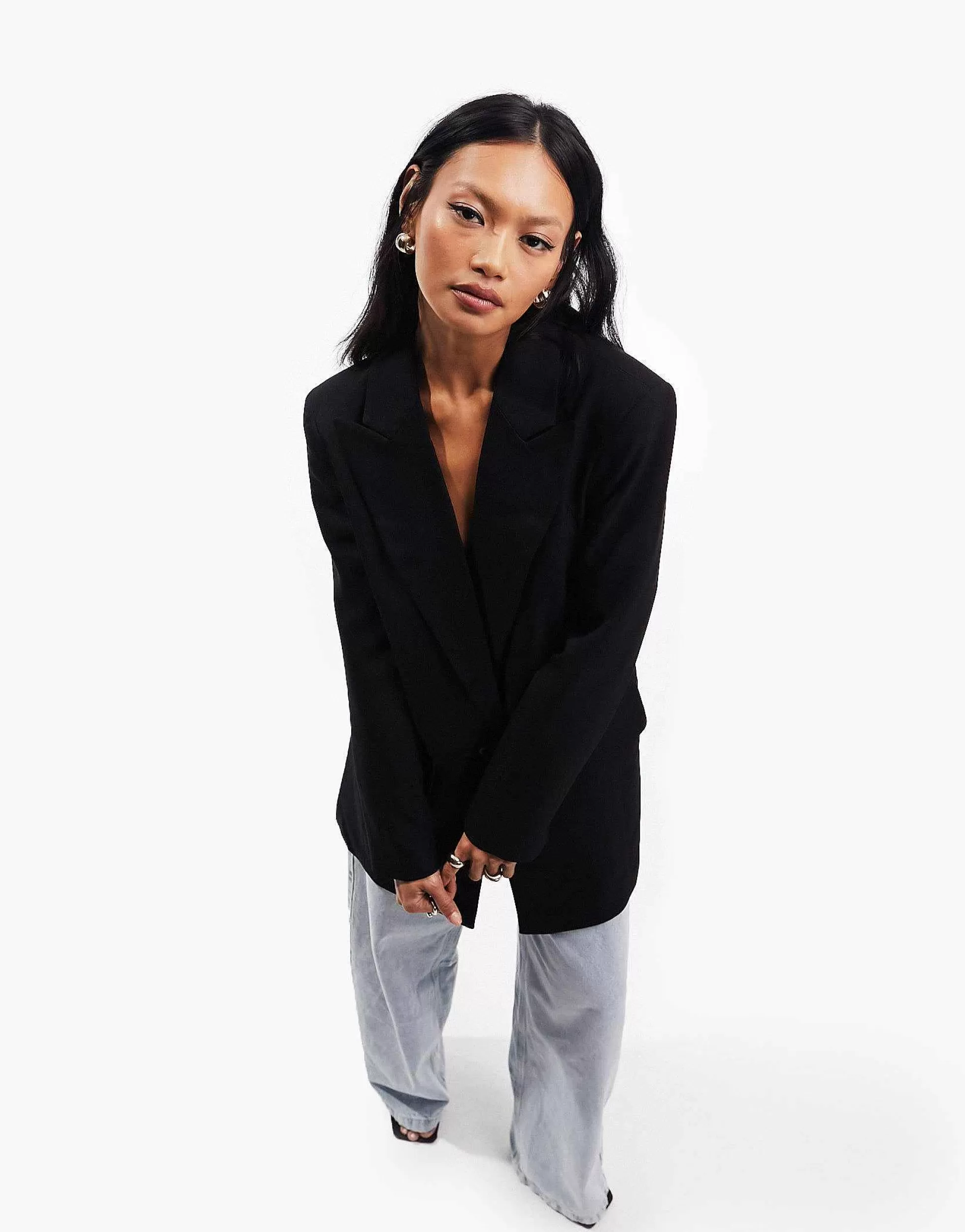 Women DESIGN New Perfect Long Line Shape Blazer In