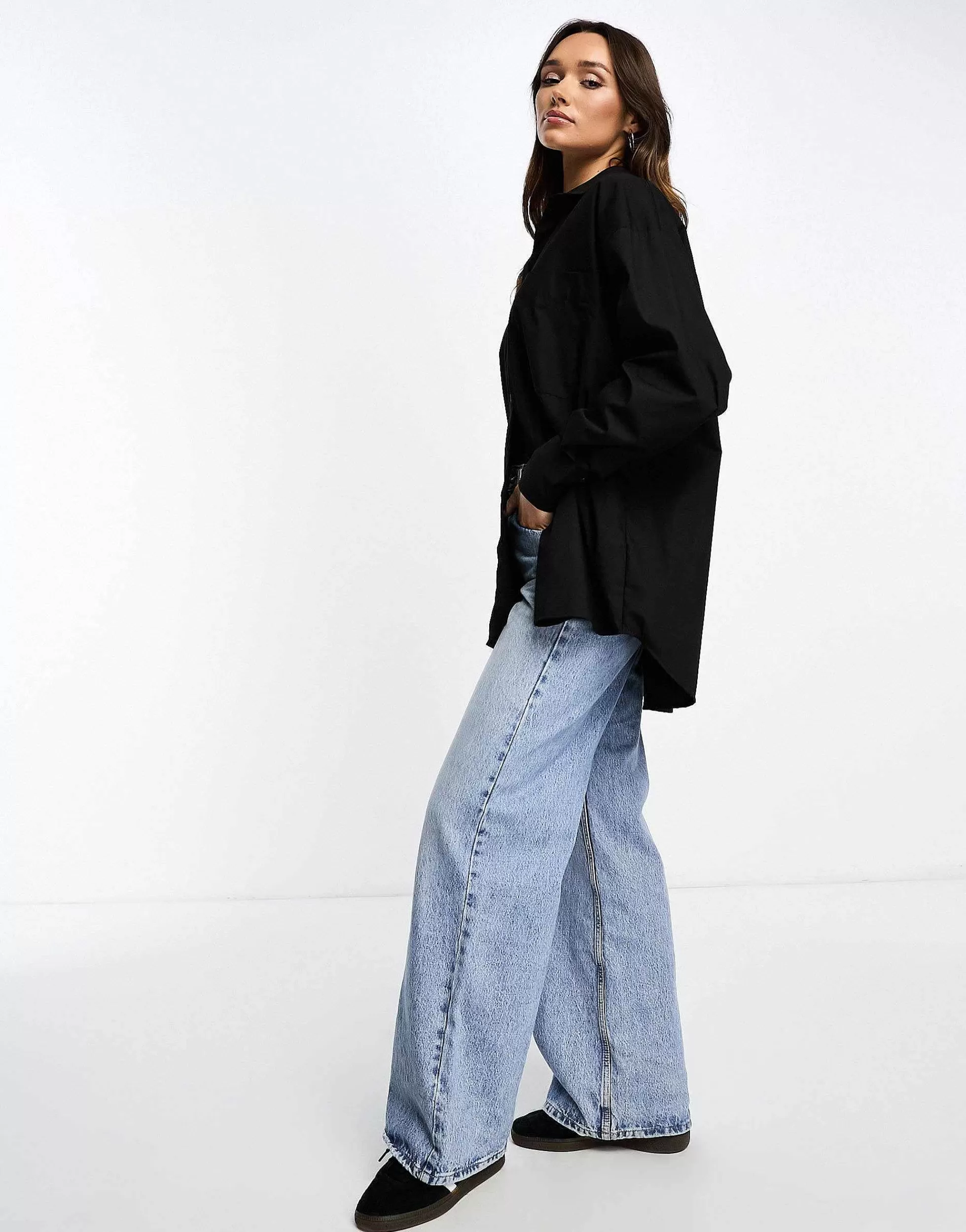 Women DESIGN Oversized Shirt In