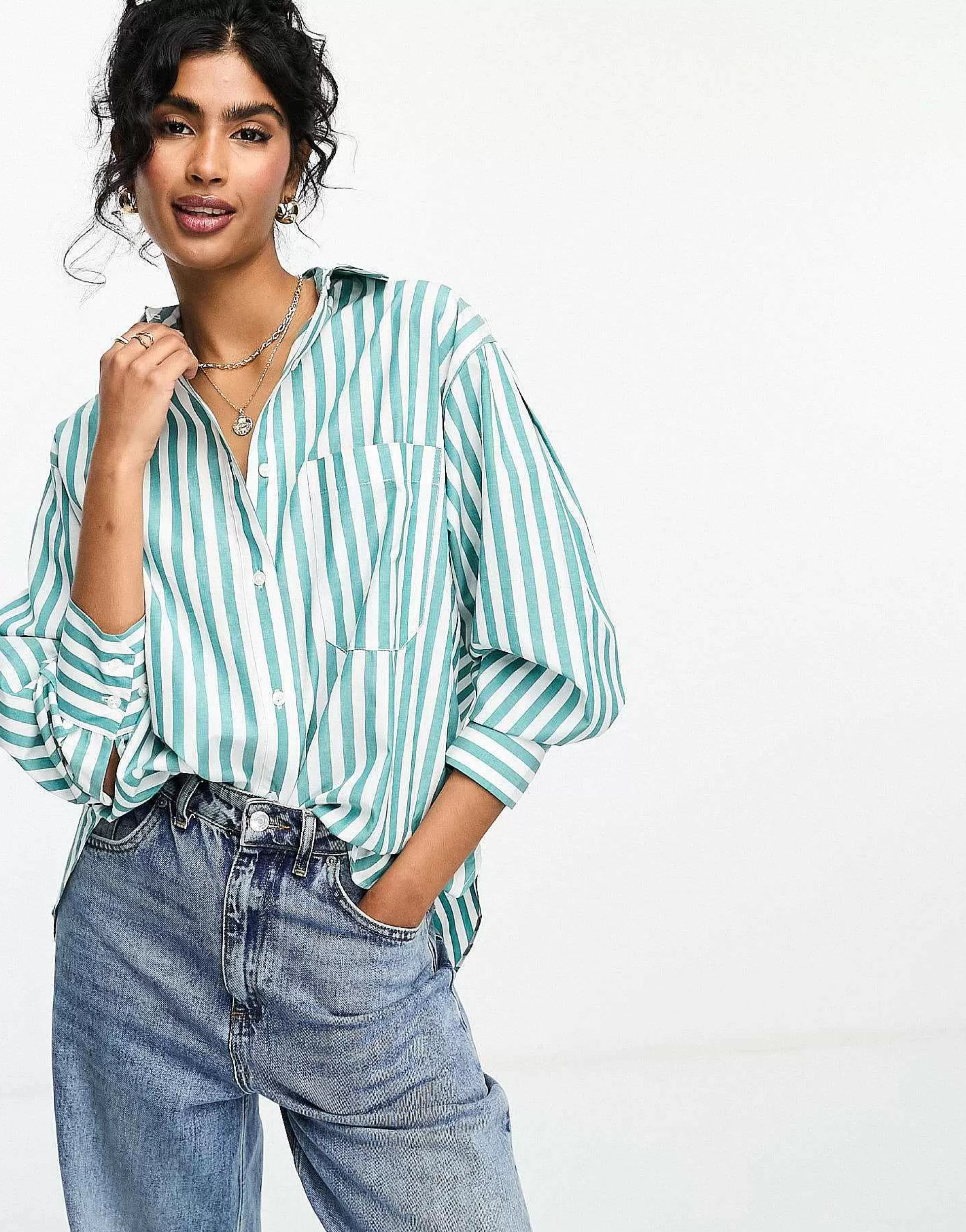Women DESIGN Oxford Shirt In