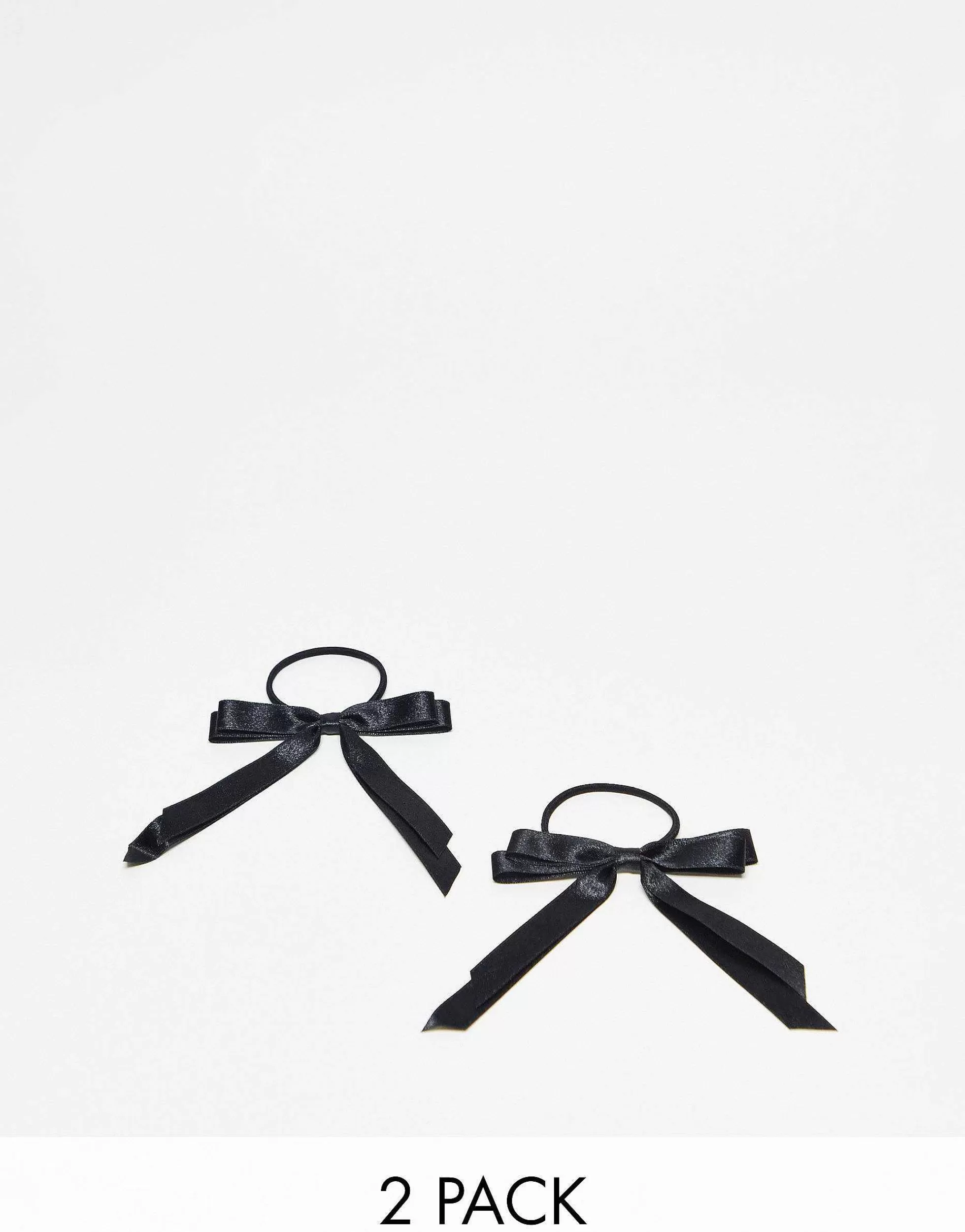Women DESIGN Pack Of 2 Hairbands With Bow Detail In Satin