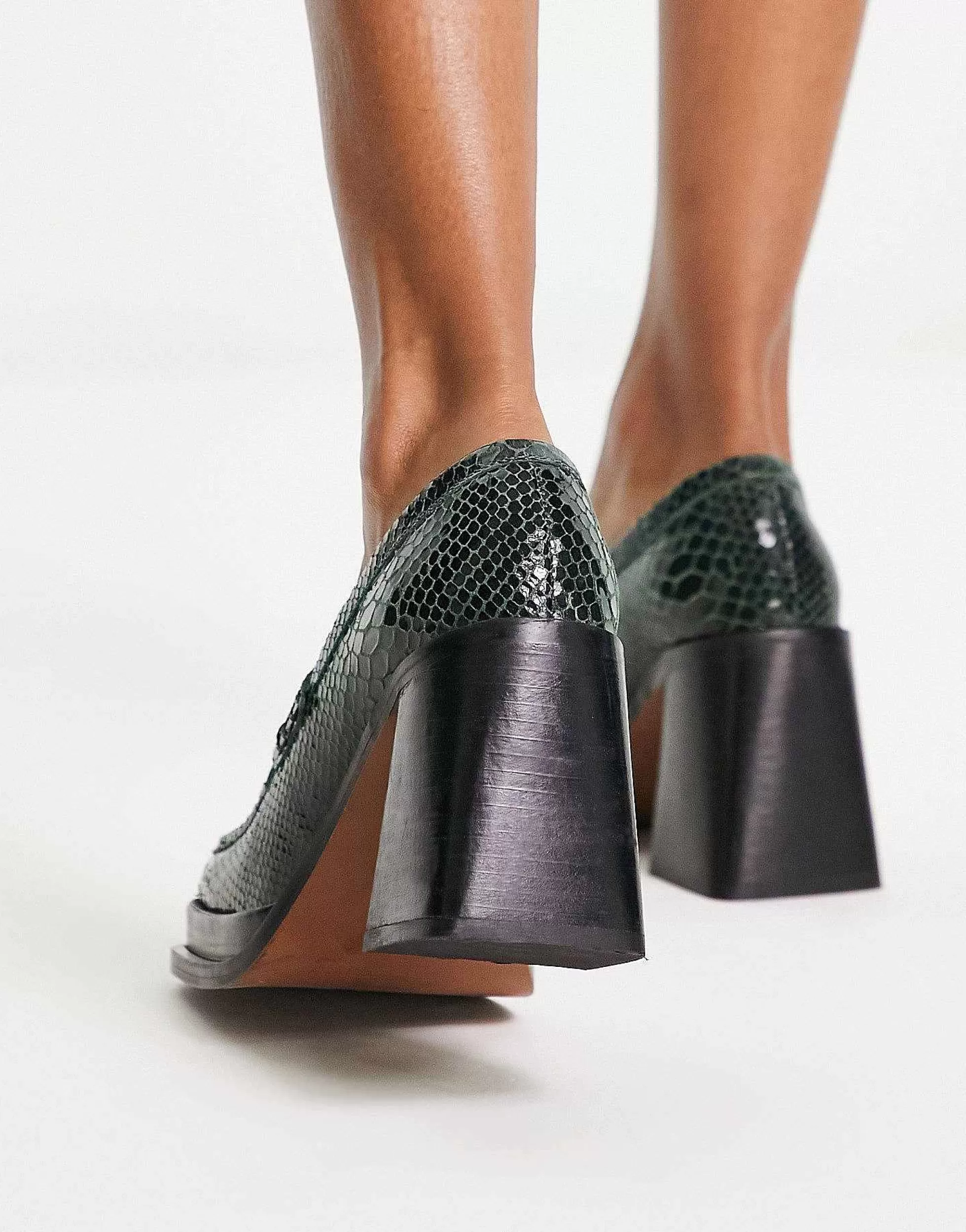 Women DESIGN Paterson Premium Leather Heeled Loafers In