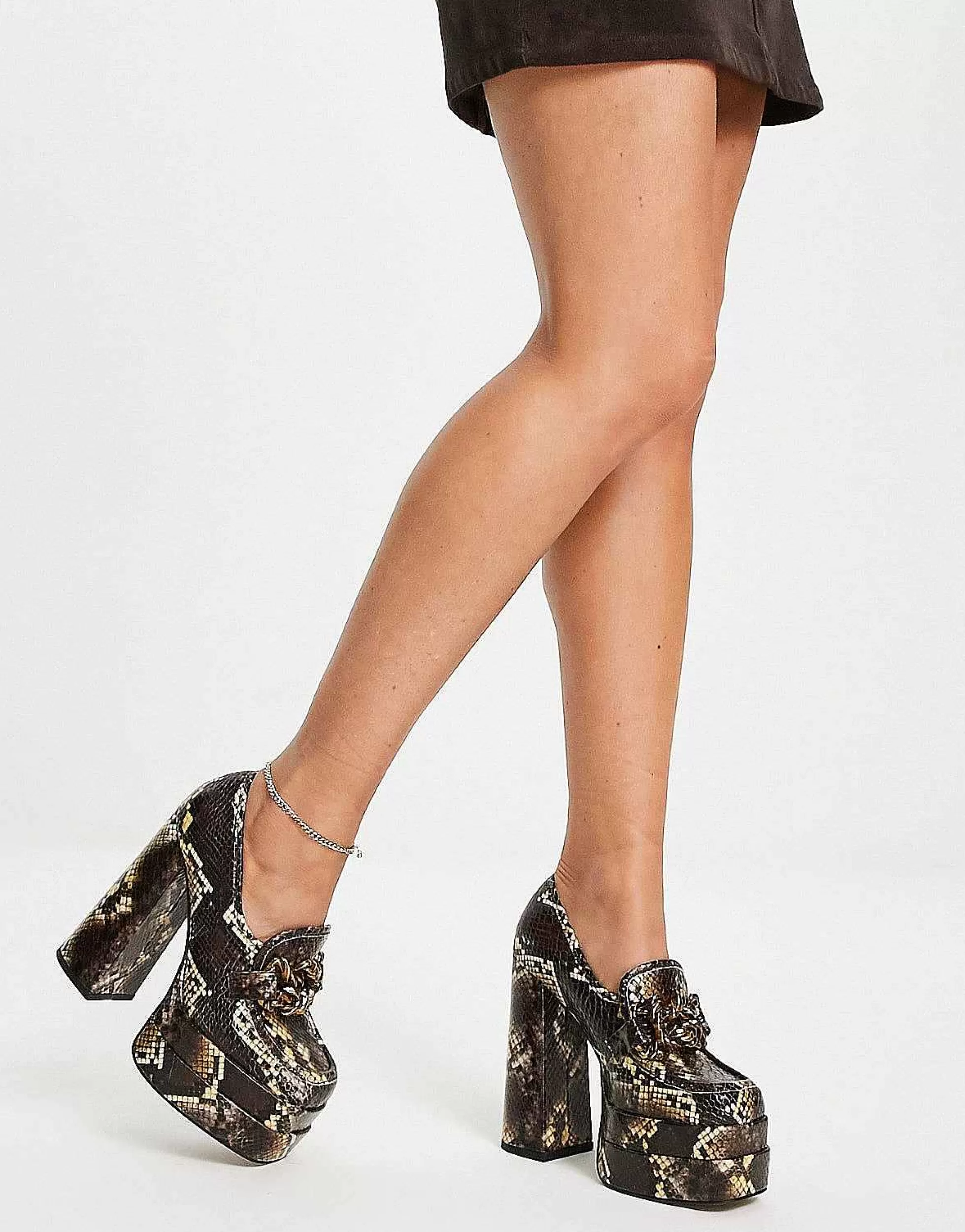 Women DESIGN Perla Platform Heeled Loafers In