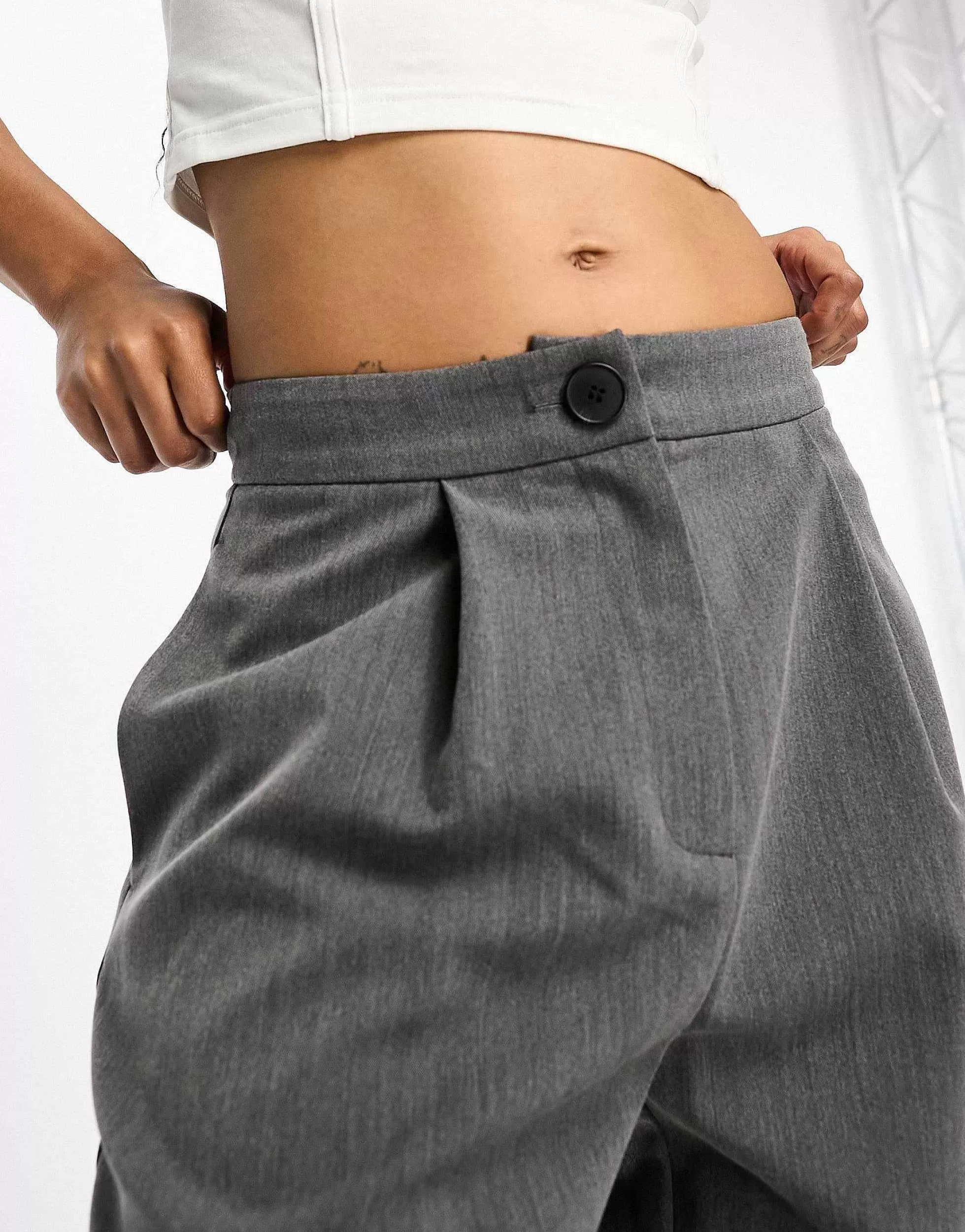 Women DESIGN Petite Relaxed Dad Trouser In