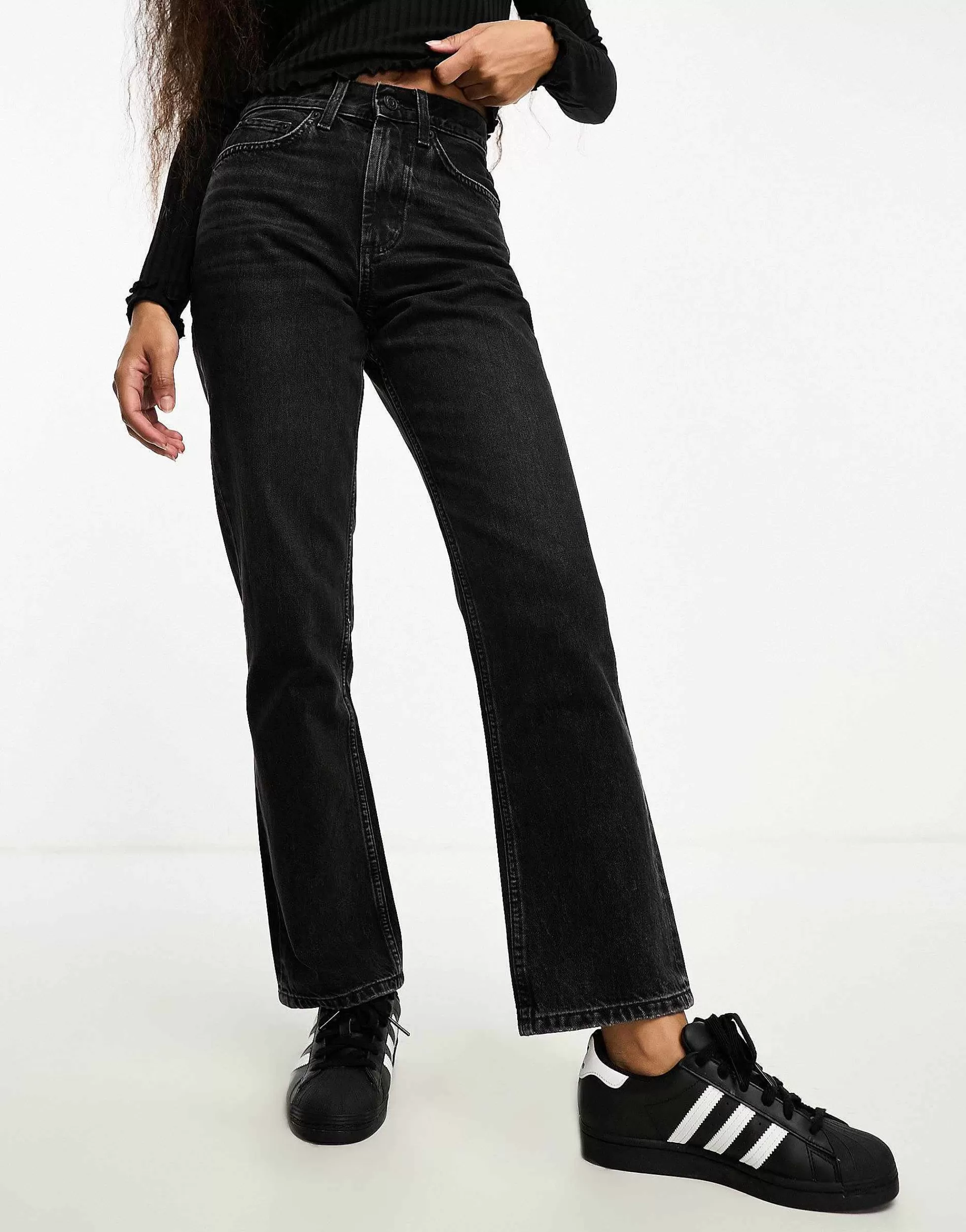 Women Petite Design Straight Jean In