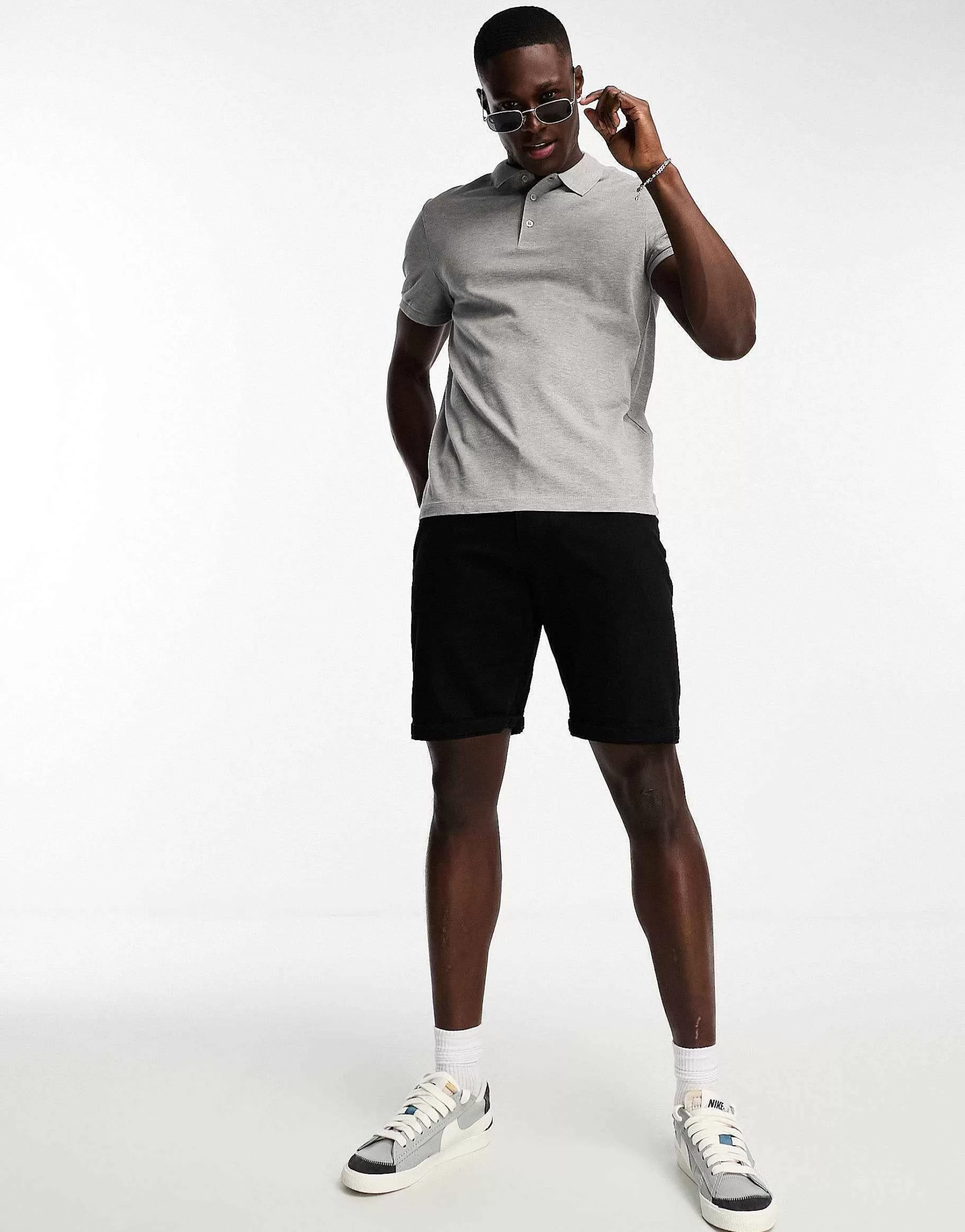 Men DESIGN Pique Polo Shirt In