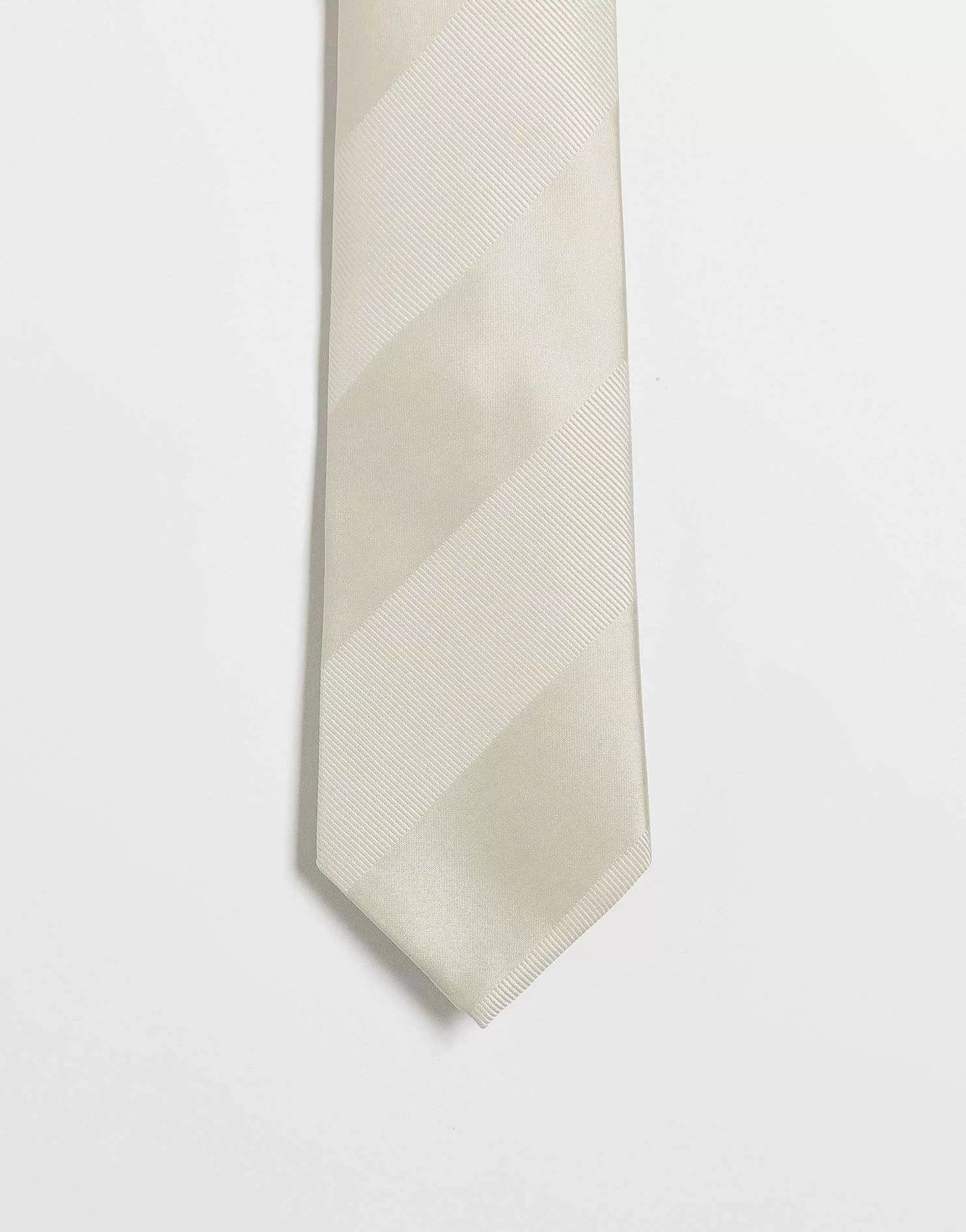 Men DESIGN Regular Tie With Tonal Stripe In