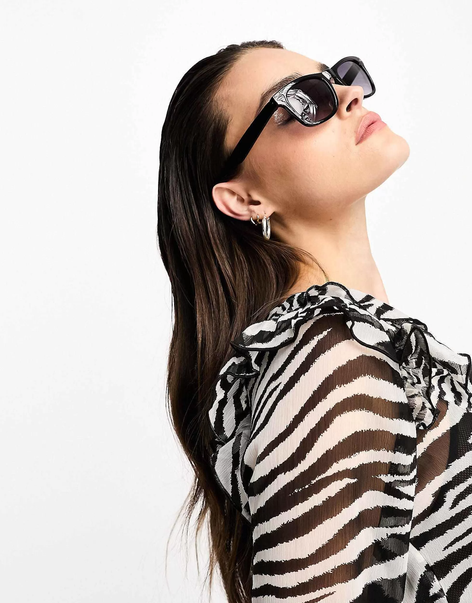 Women DESIGN Retro Square Sunglasses In