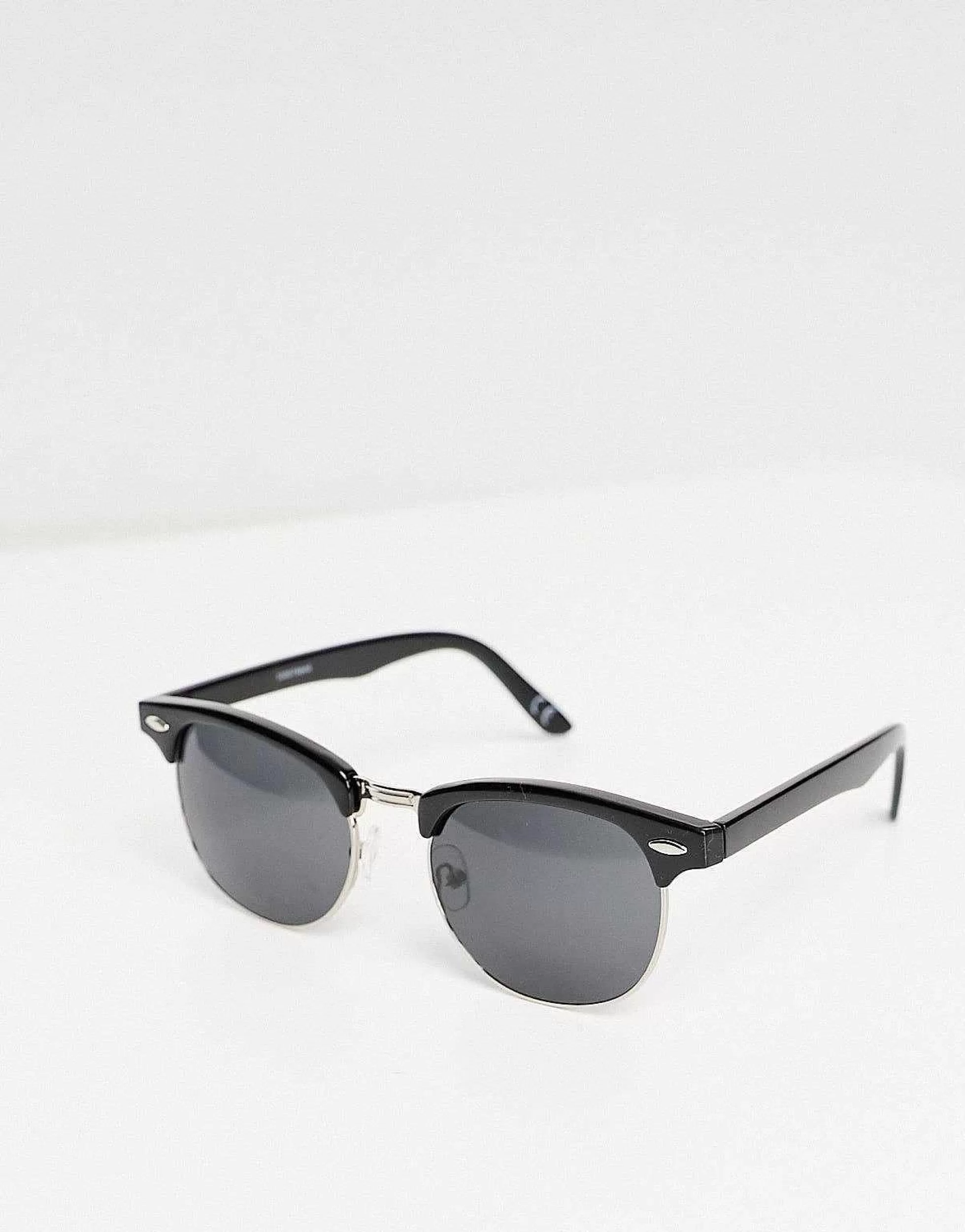 Men DESIGN Retro Sunglasses With Smoke Lens In
