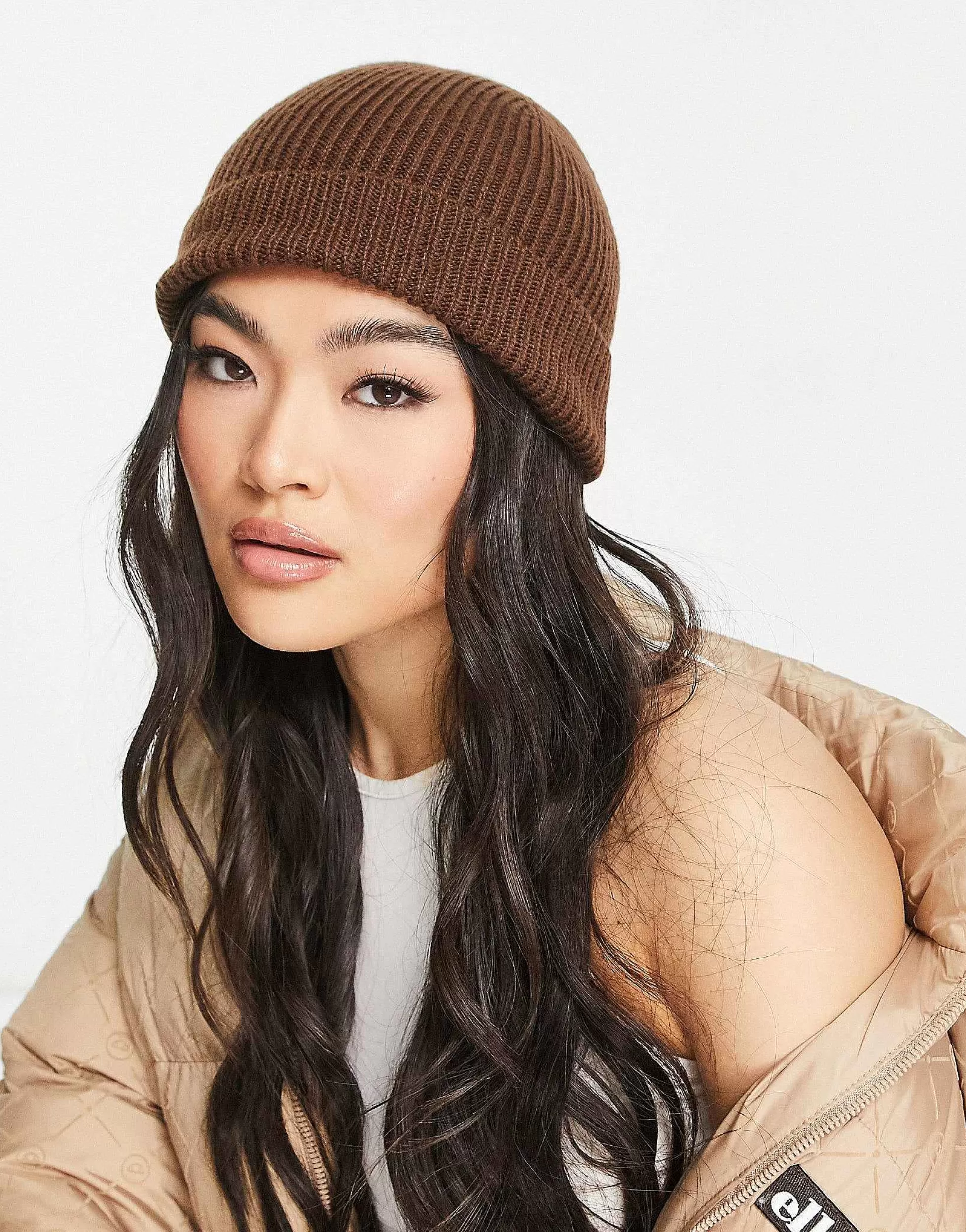 Women DESIGN Rib Beanie In