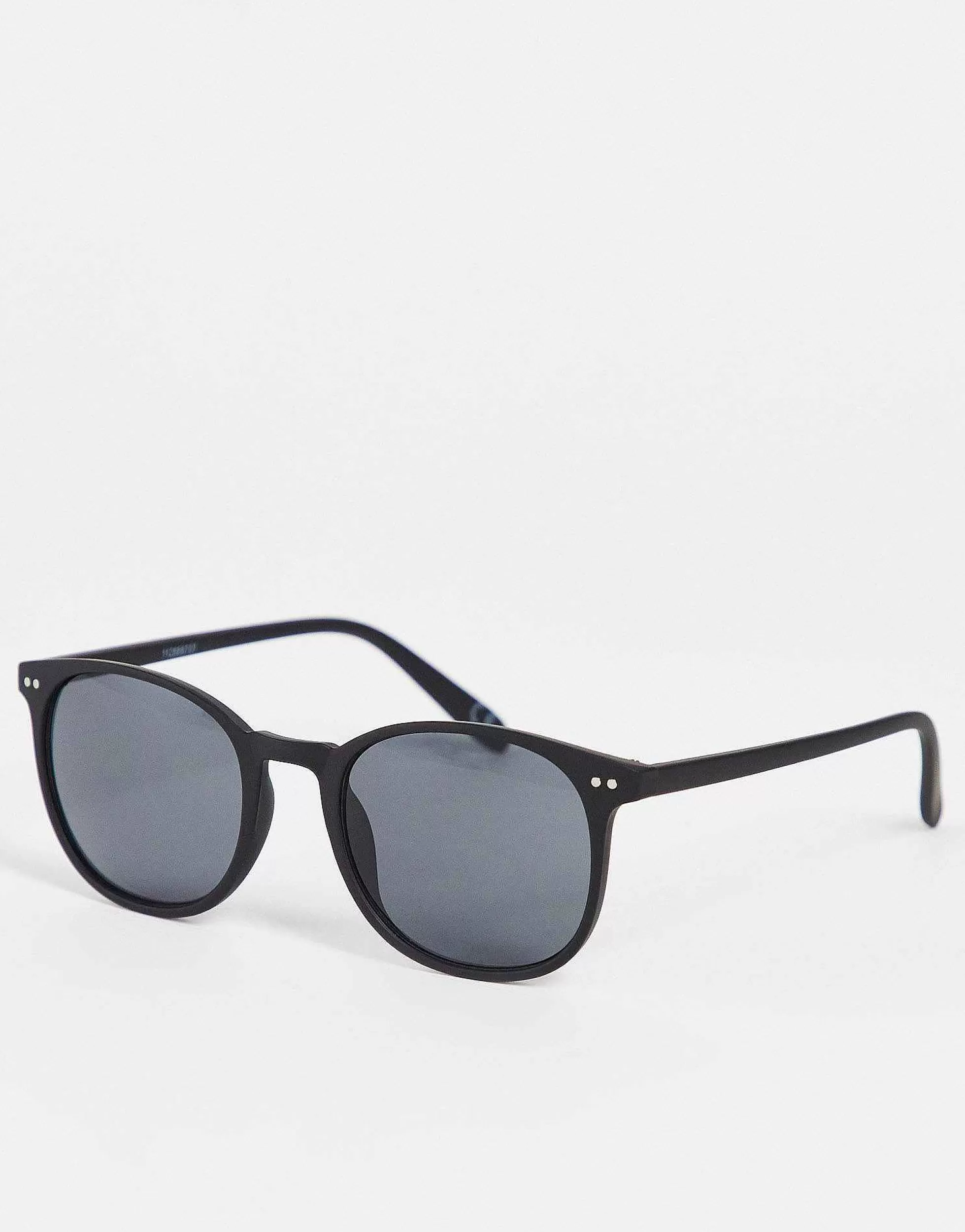 Women DESIGN Round Sunglasses In Matte With Smoke Lens