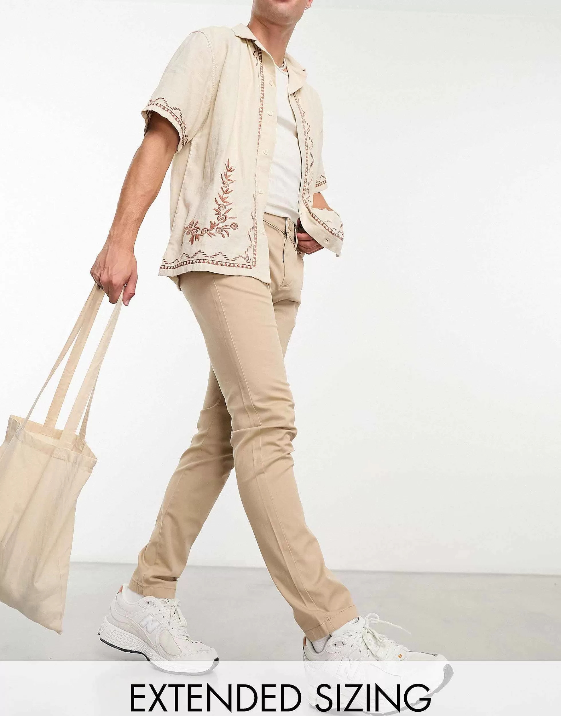 Men DESIGN Skinny Chinos In