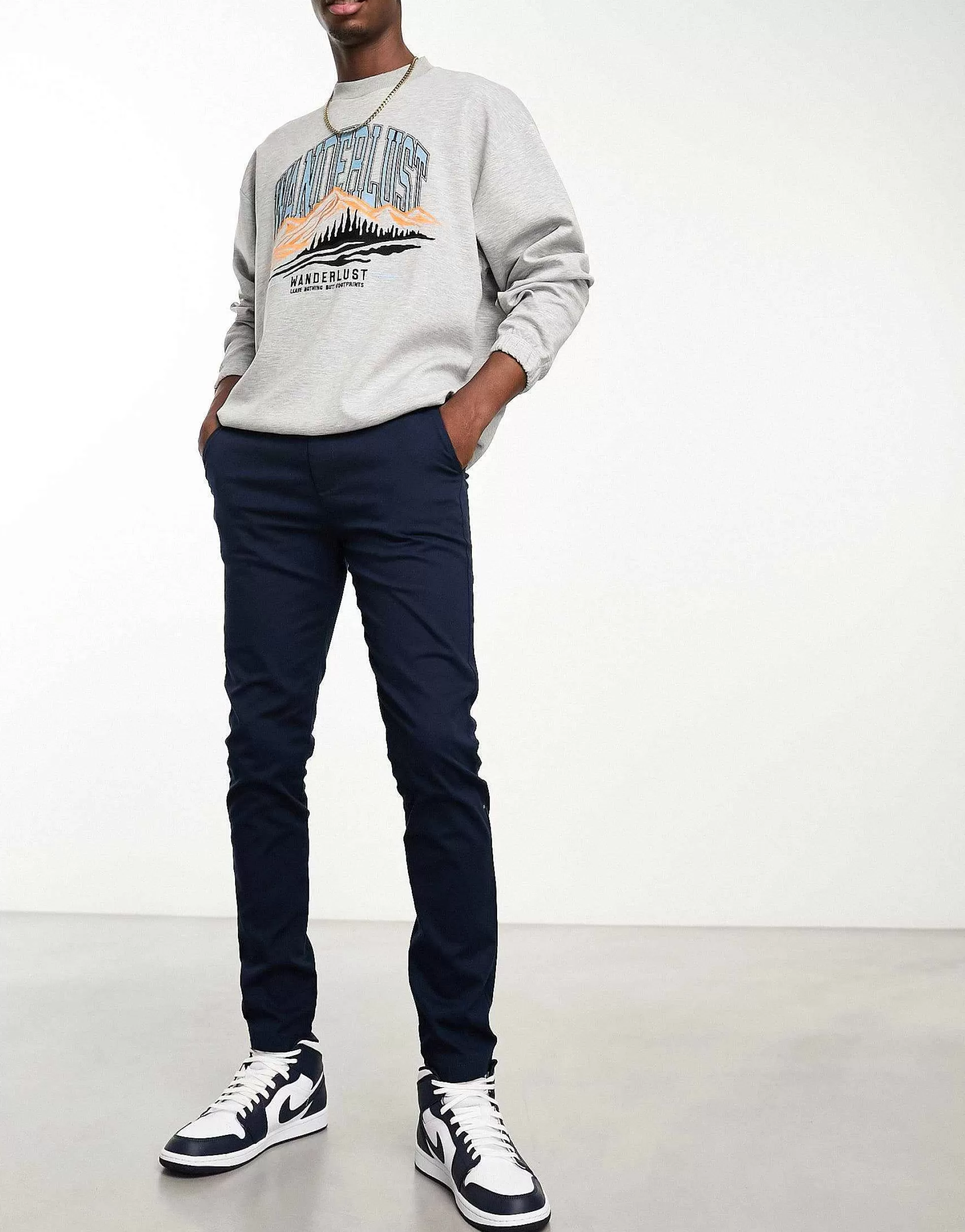 Men DESIGN Skinny Chinos In