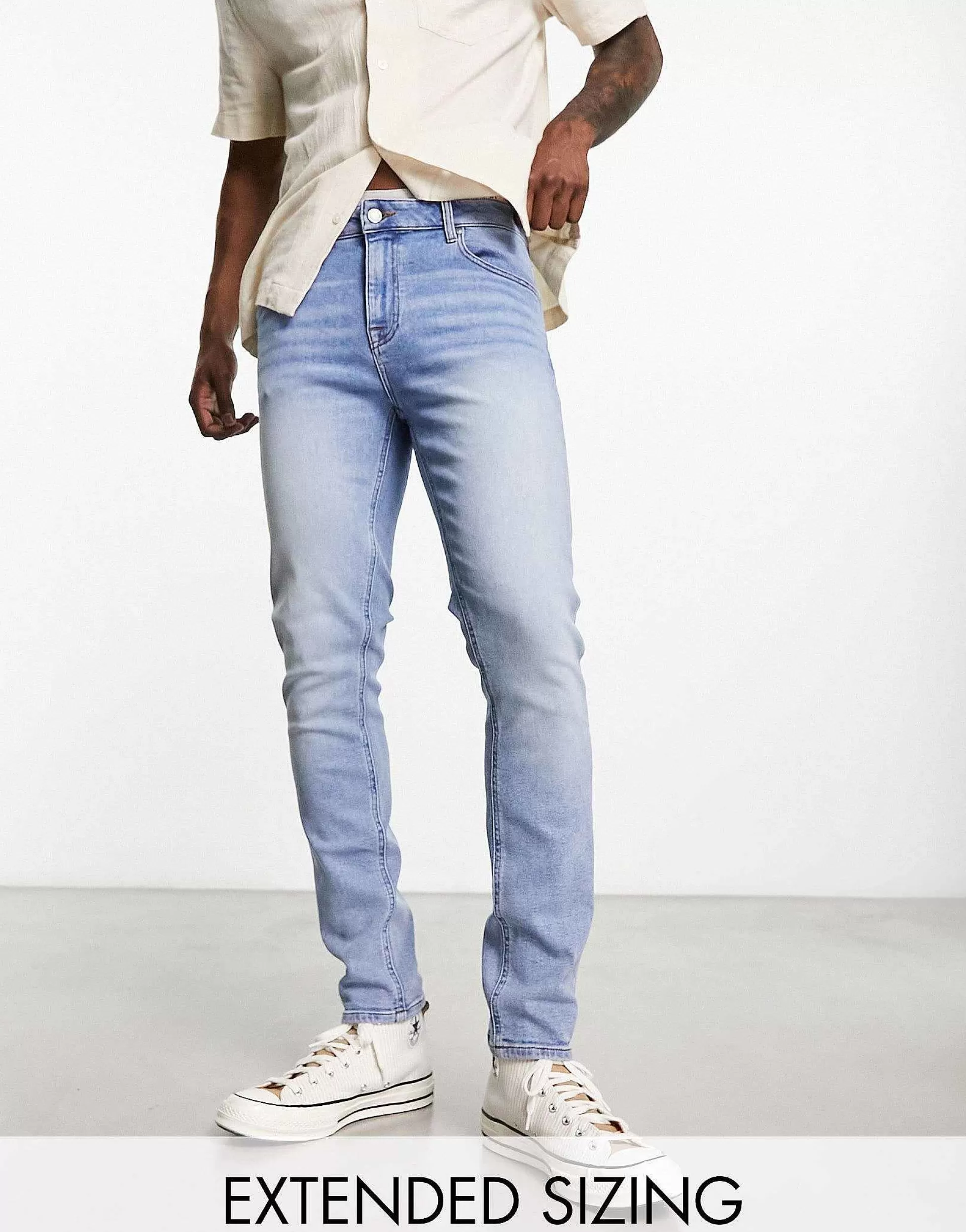 Men DESIGN Skinny Jeans In Vintage