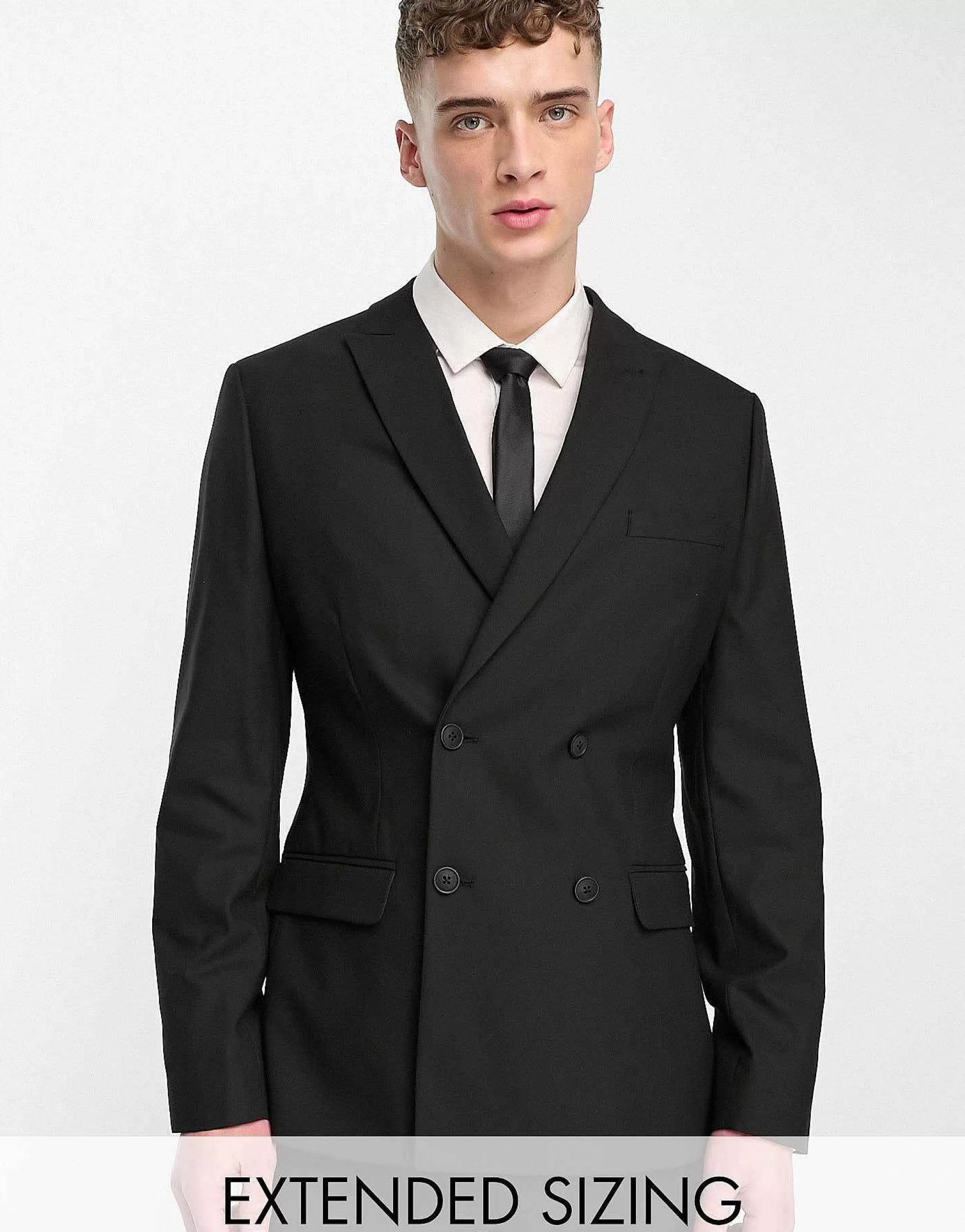Men DESIGN Skinny Suit In Black