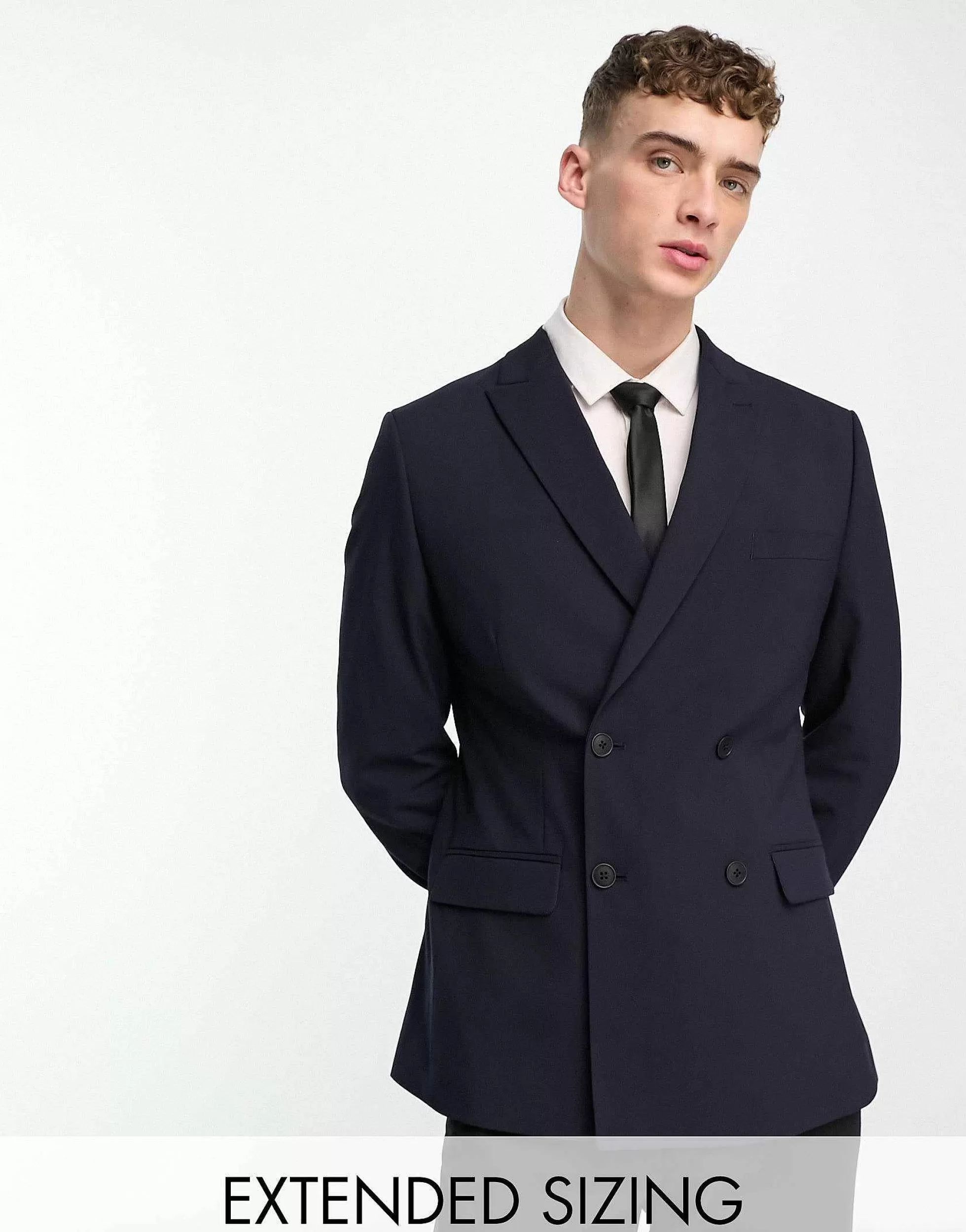 Men DESIGN Skinny Suit In Navy