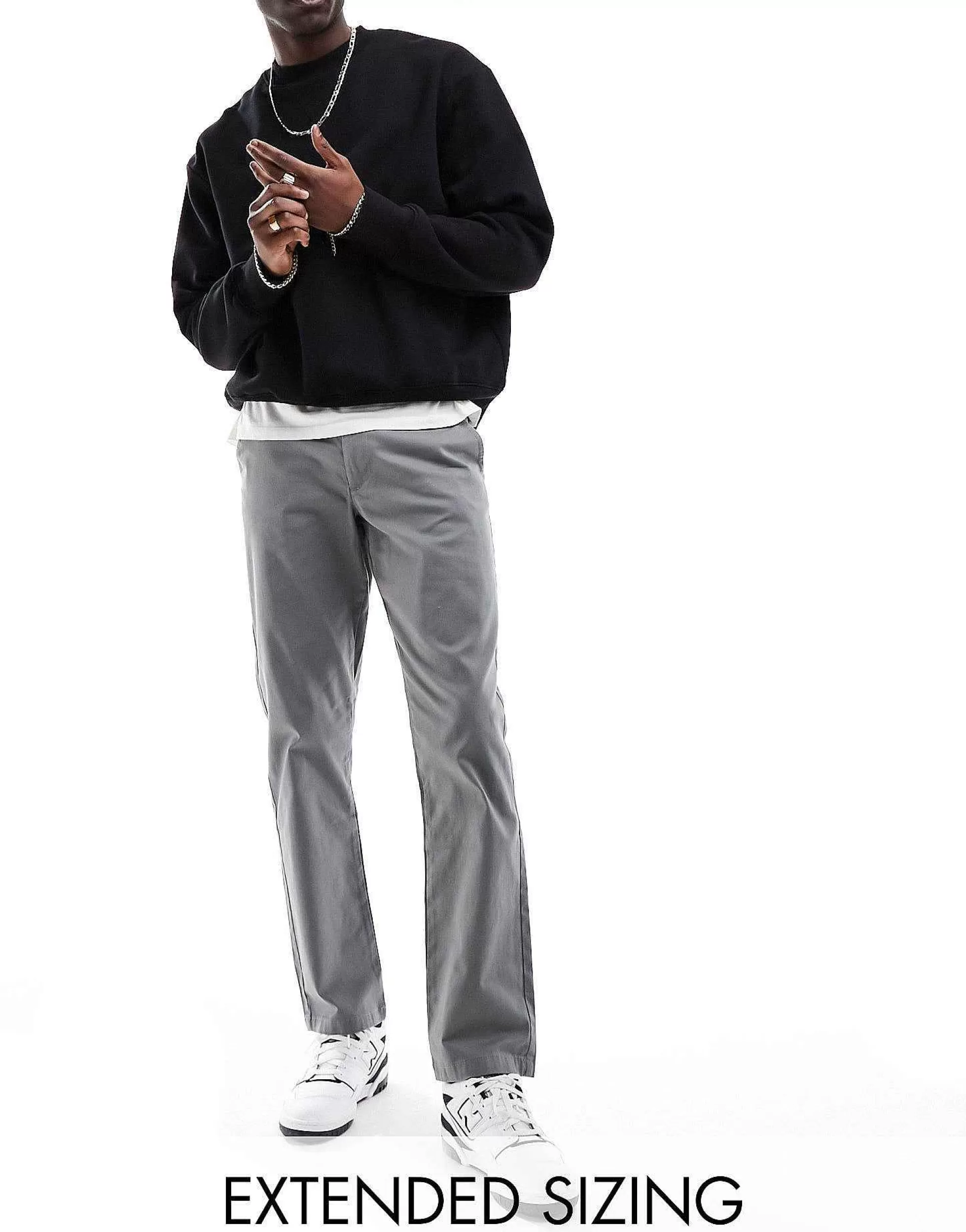 Men DESIGN Slim Chinos In