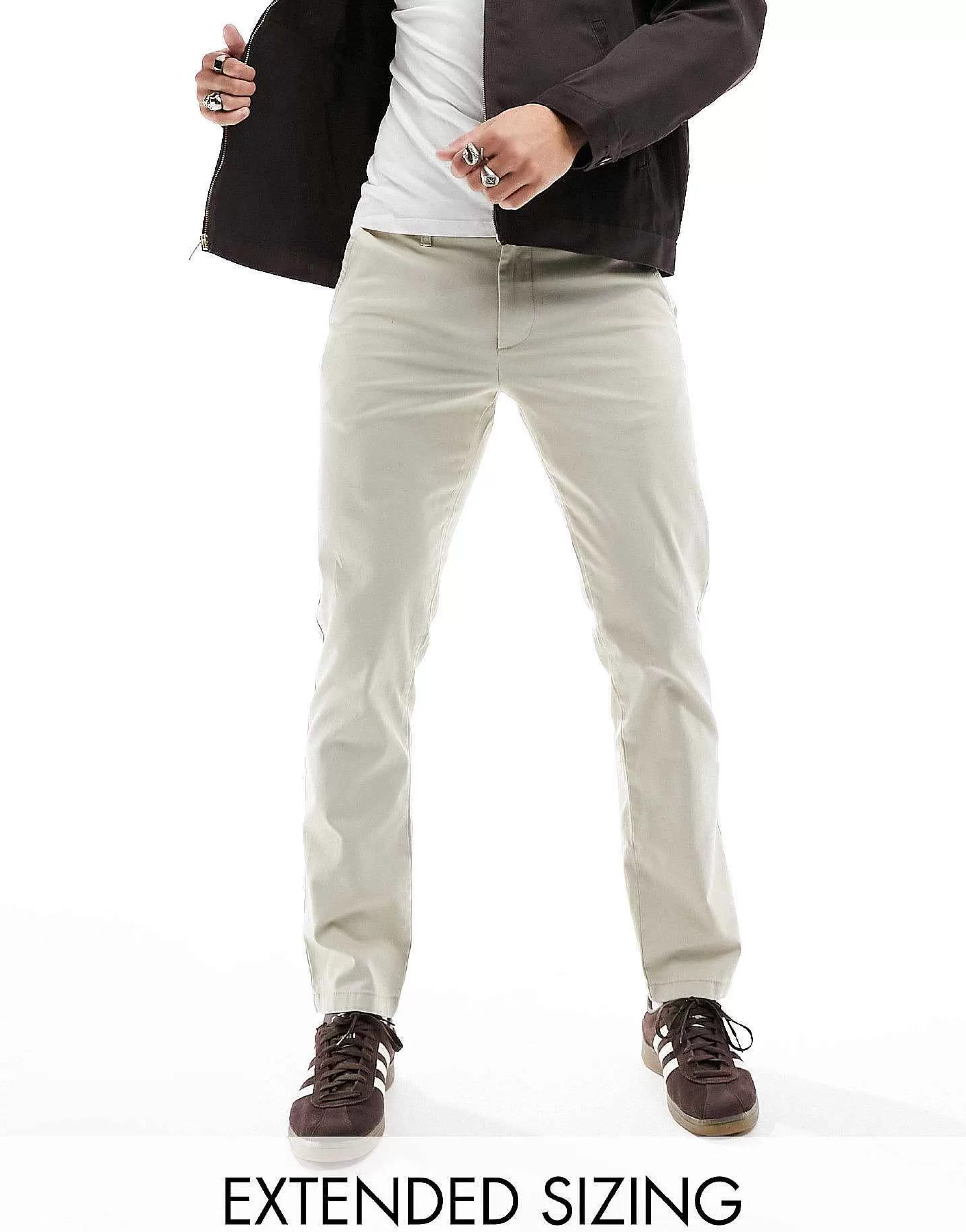 Men DESIGN Slim Chinos In