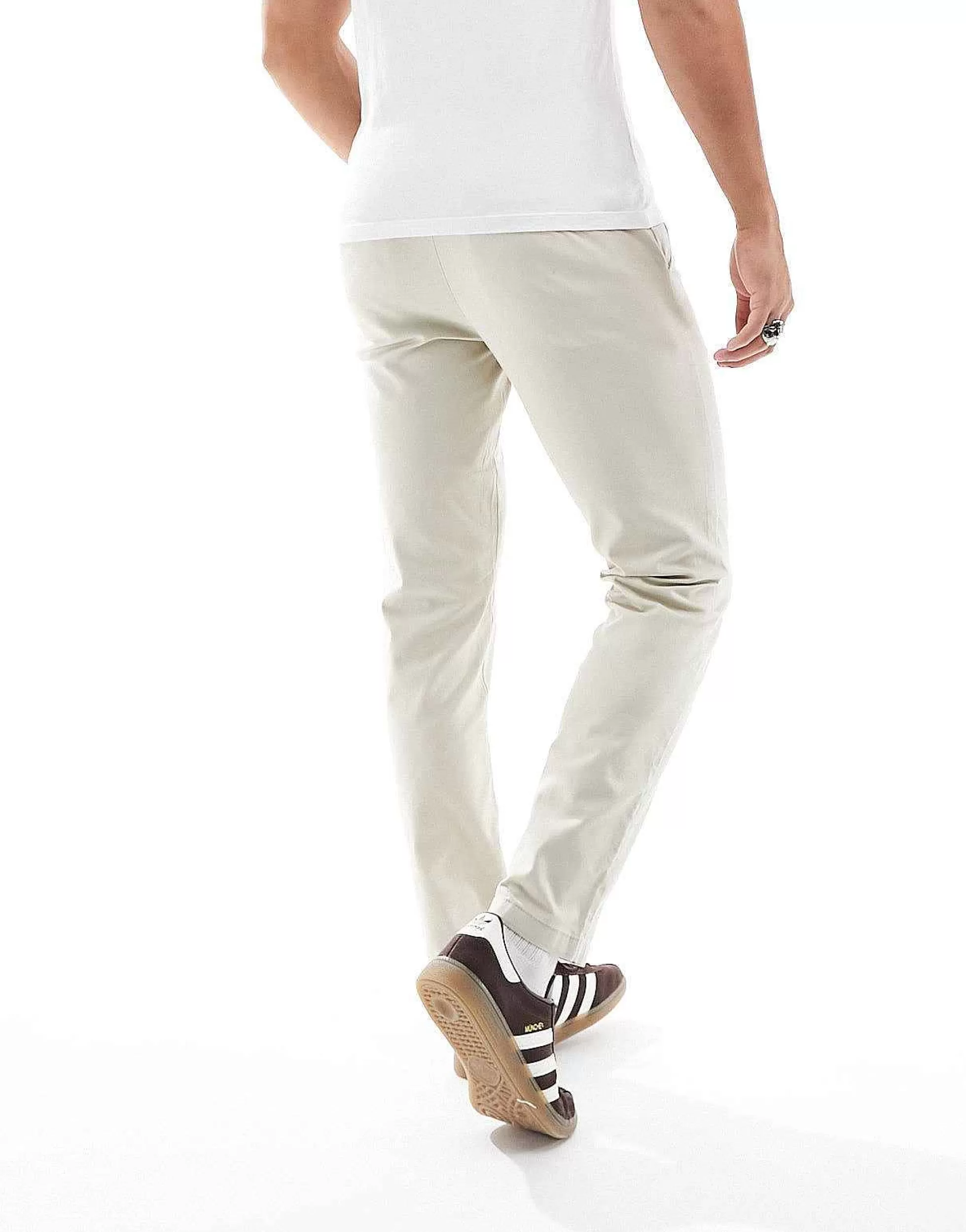 Men DESIGN Slim Chinos In