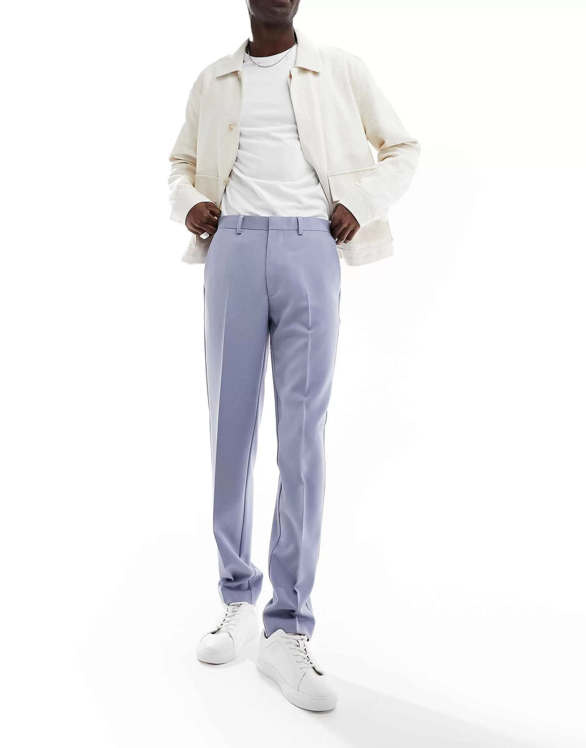 Men DESIGN Smart Slim Fit Trousers In