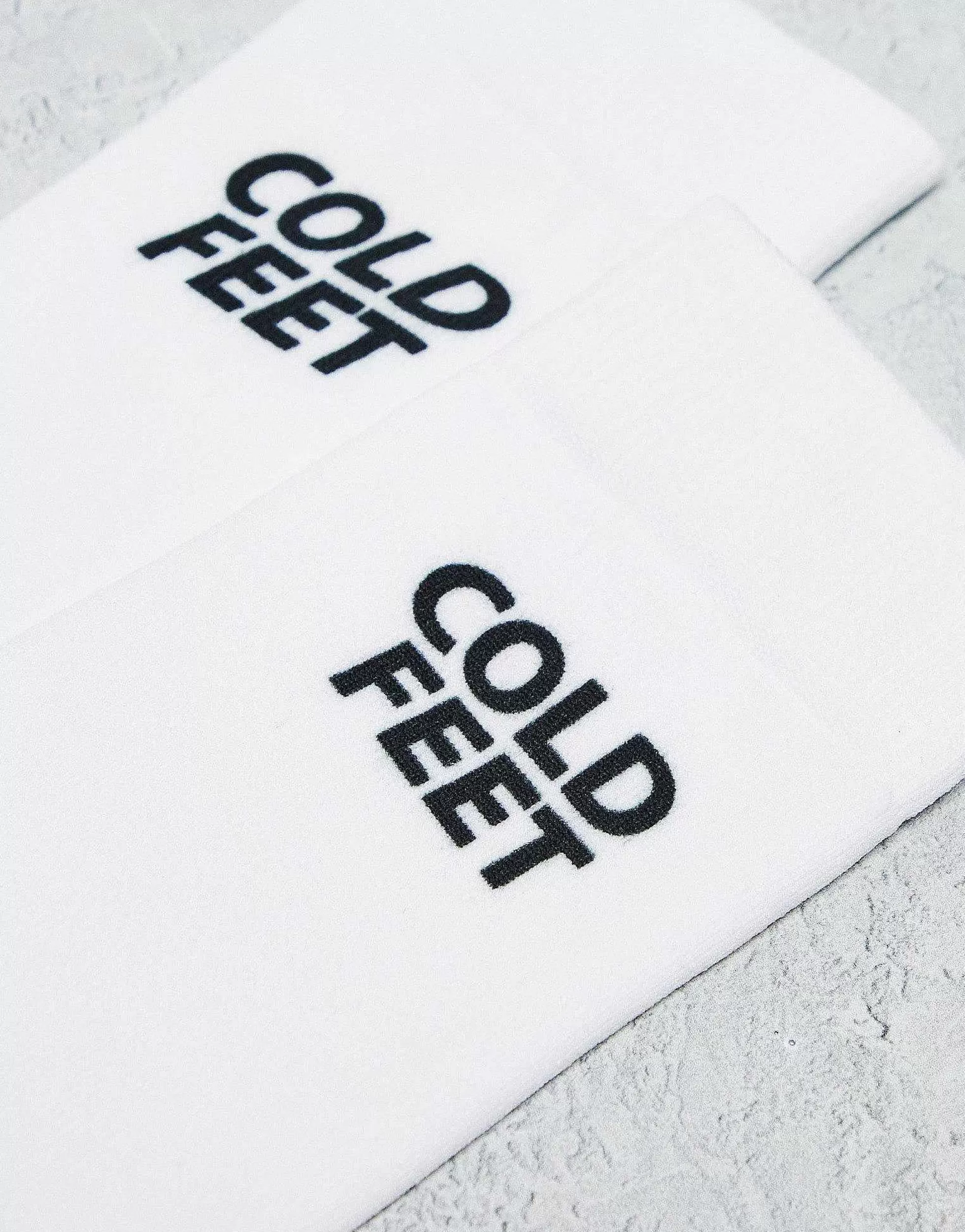 Men DESIGN Sock With Cold Feet Slogan