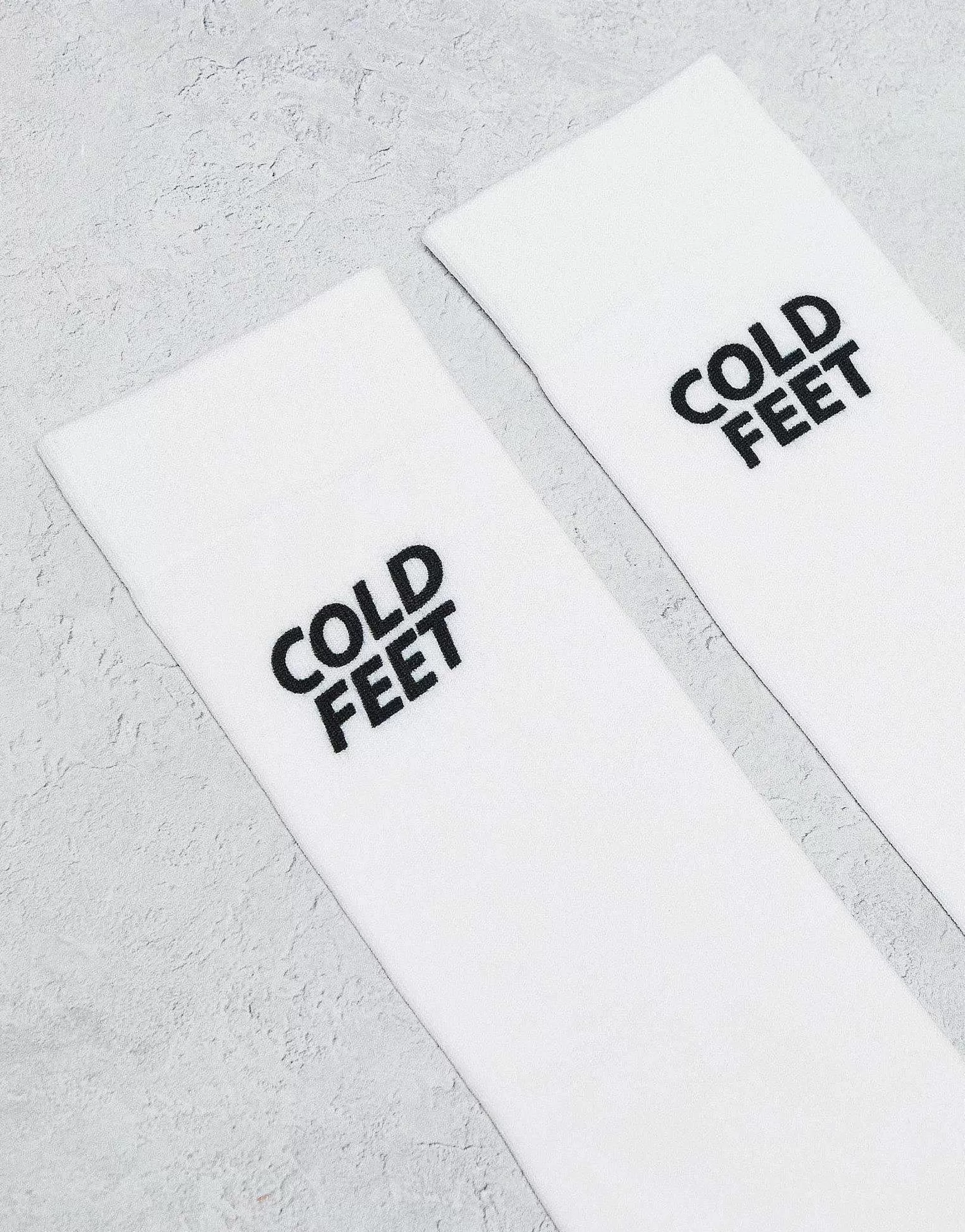 Men DESIGN Sock With Cold Feet Slogan