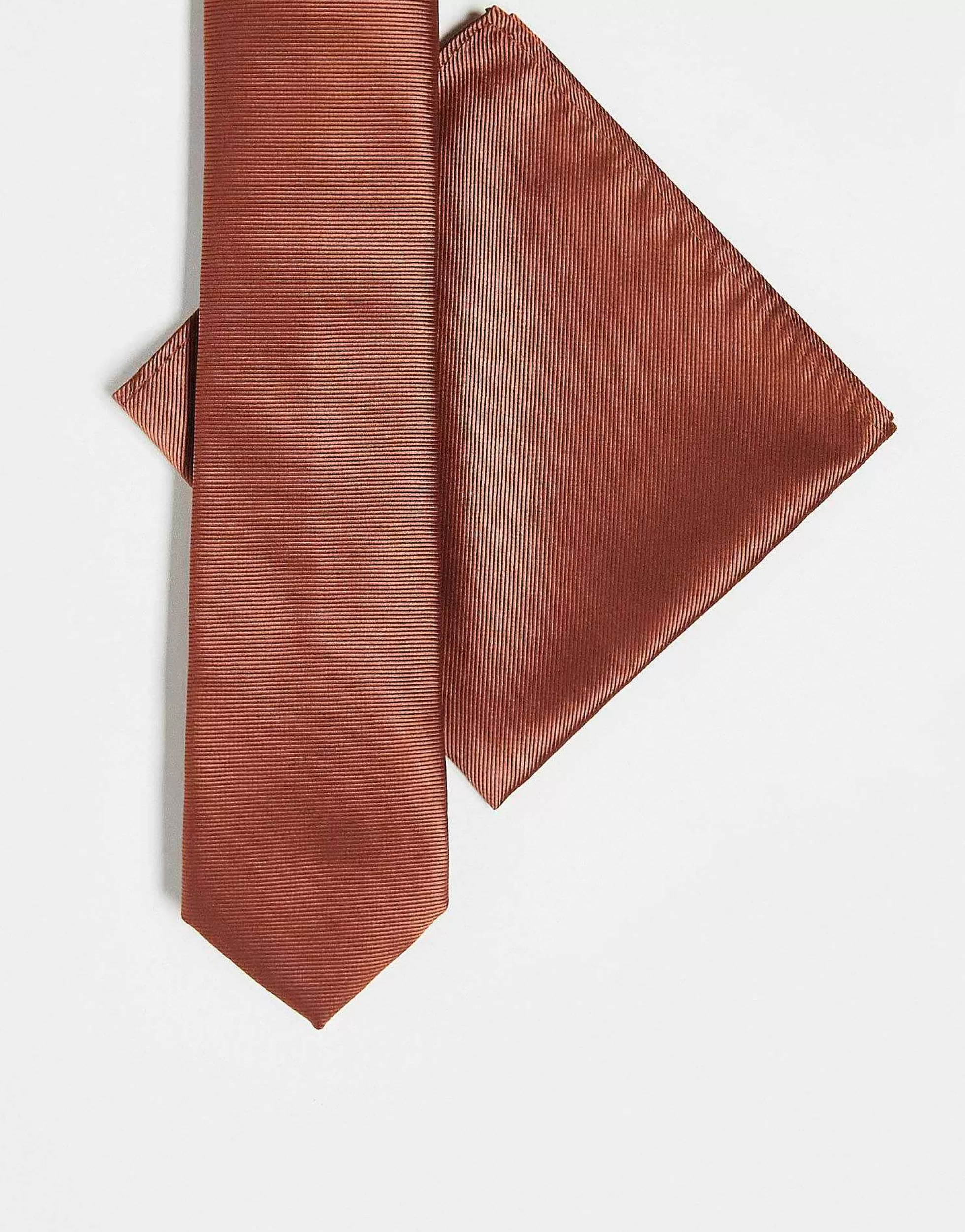 Men DESIGN Standard Tie And Pocket Square In Light
