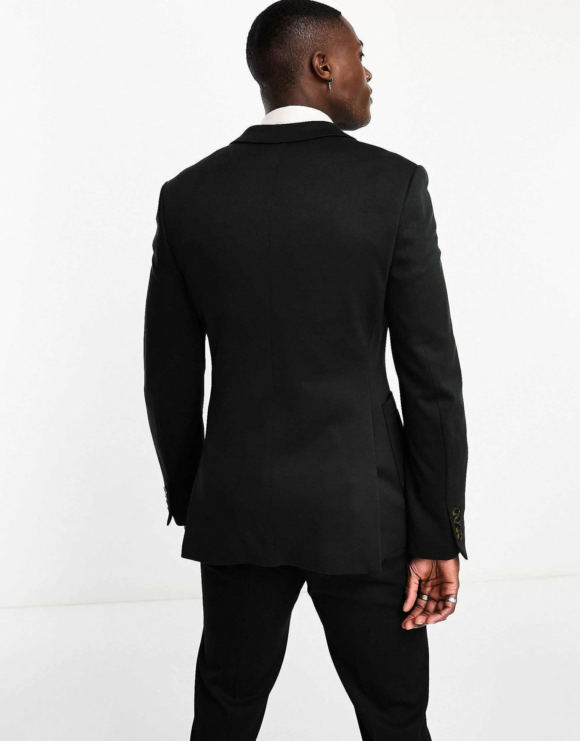 Men DESIGN Super Skinny Jersey Blazer In