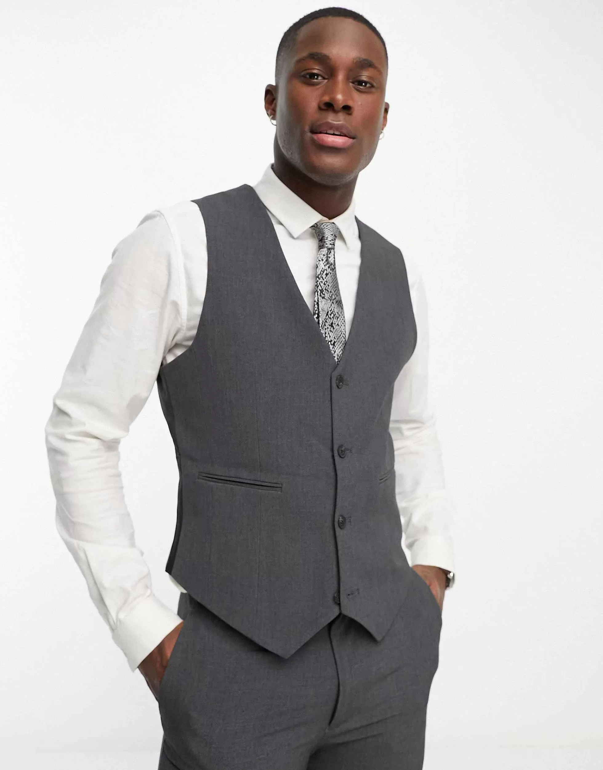 Men DESIGN Super Skinny Suit Waistcoat In
