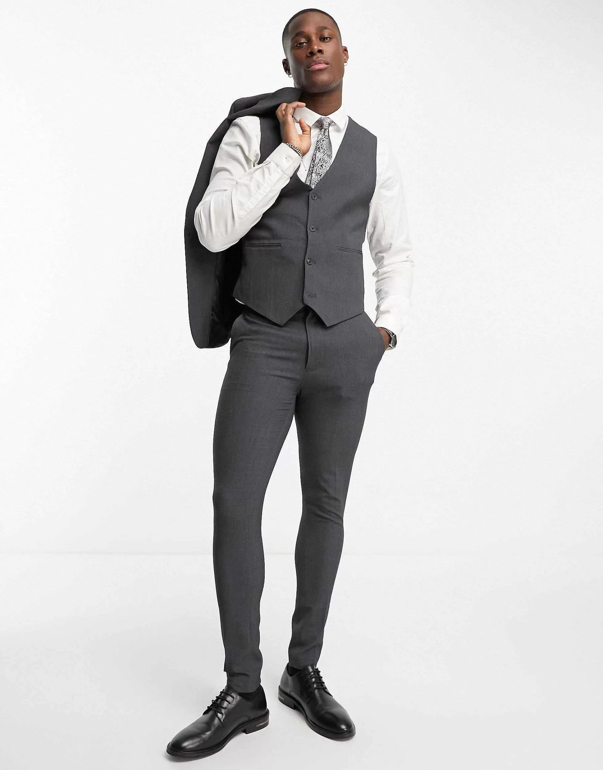 Men DESIGN Super Skinny Suit Waistcoat In