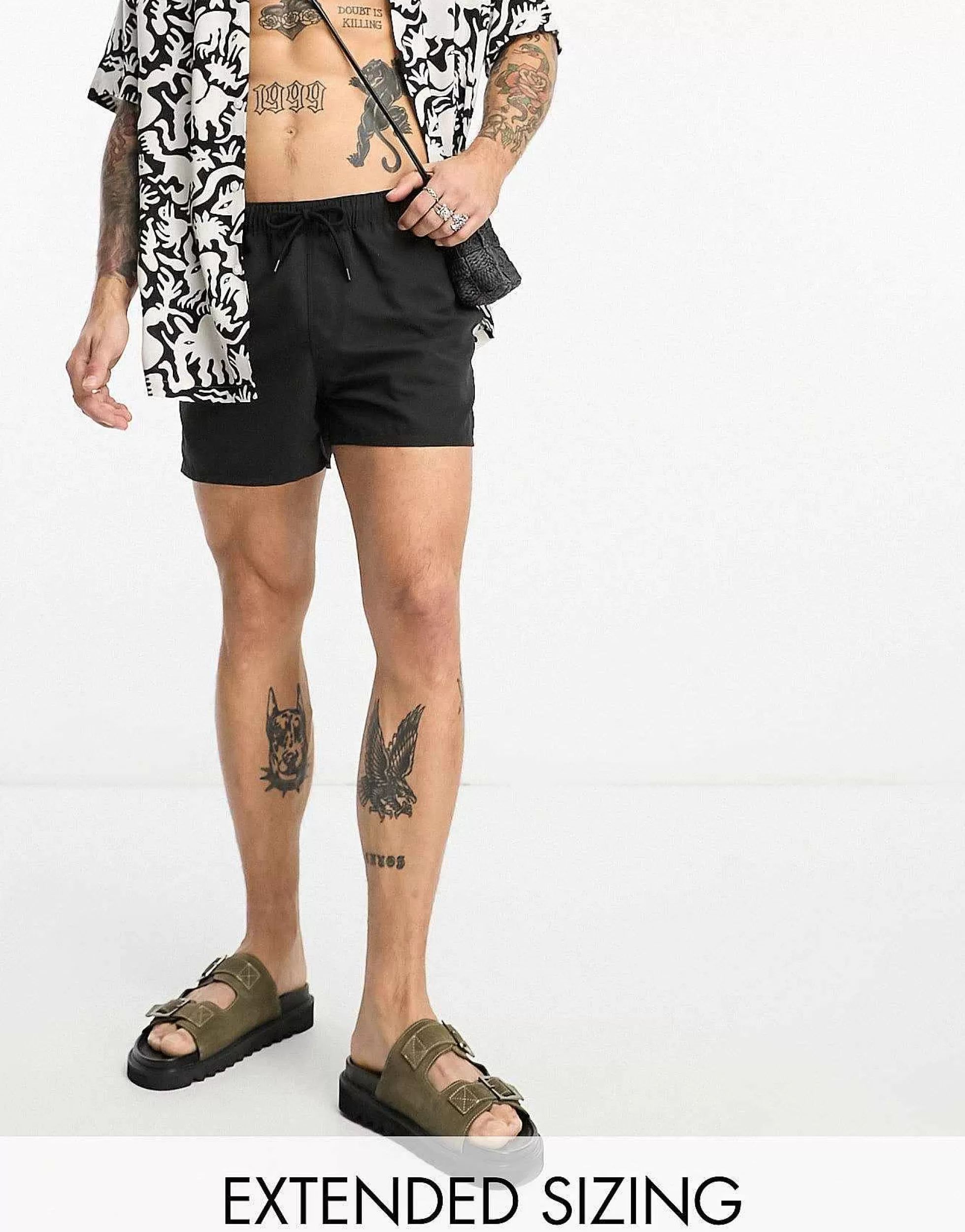 Men DESIGN Swim Shorts In Short Length In