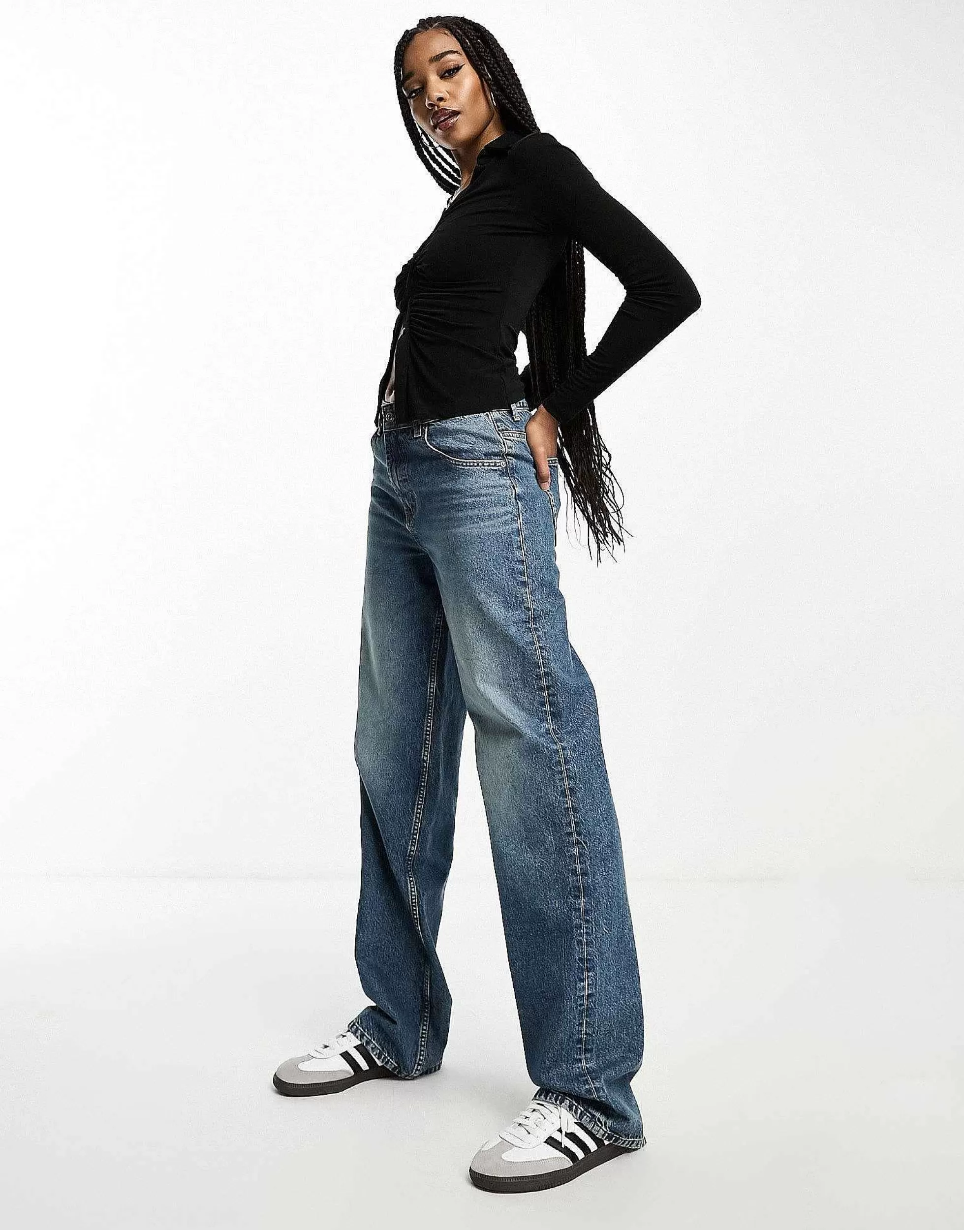 Women Tall Design Baggy Boyfriend Jean In