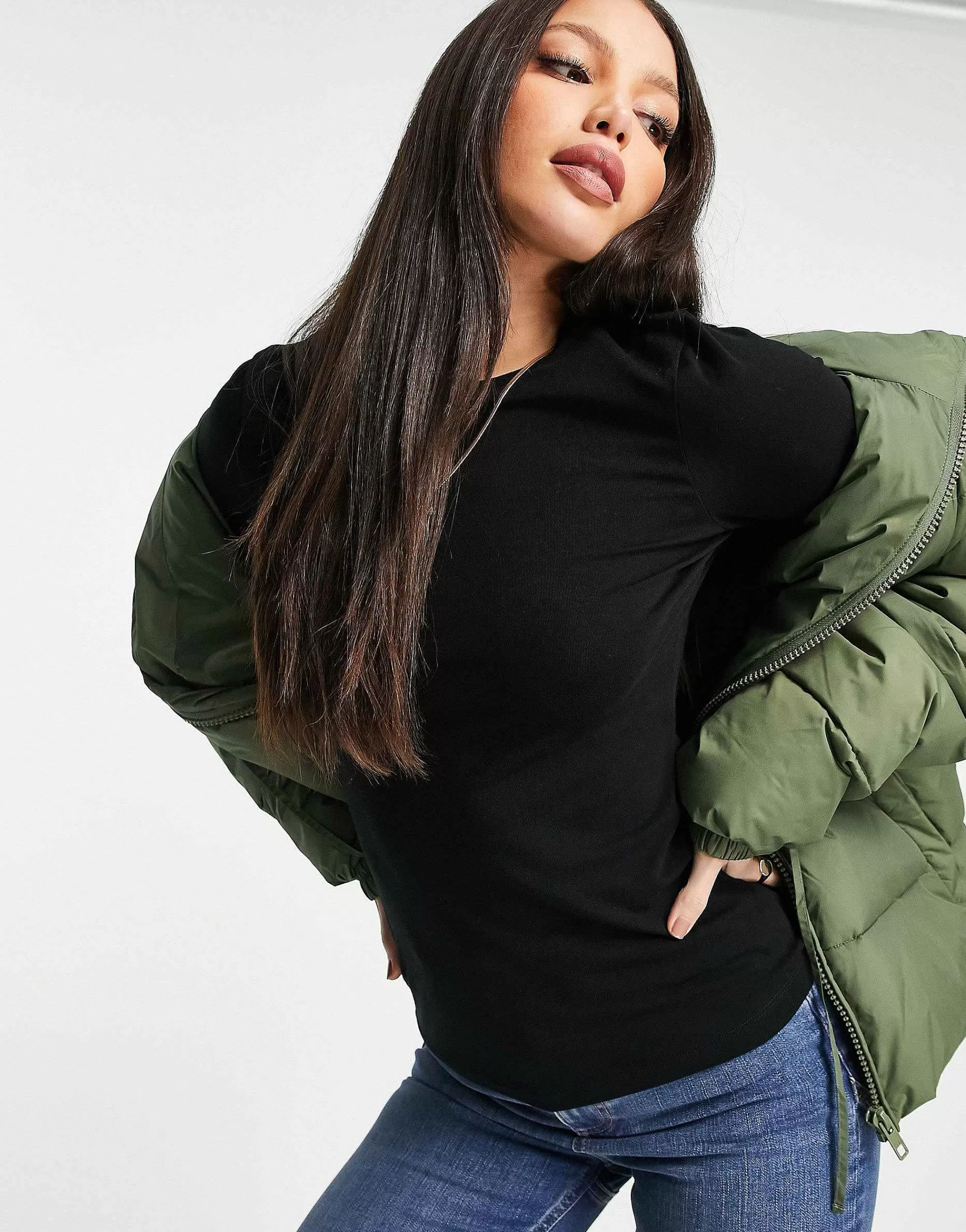 Women Tall Design Ultimate Slim Fit T-Shirt With Long Sleeve In