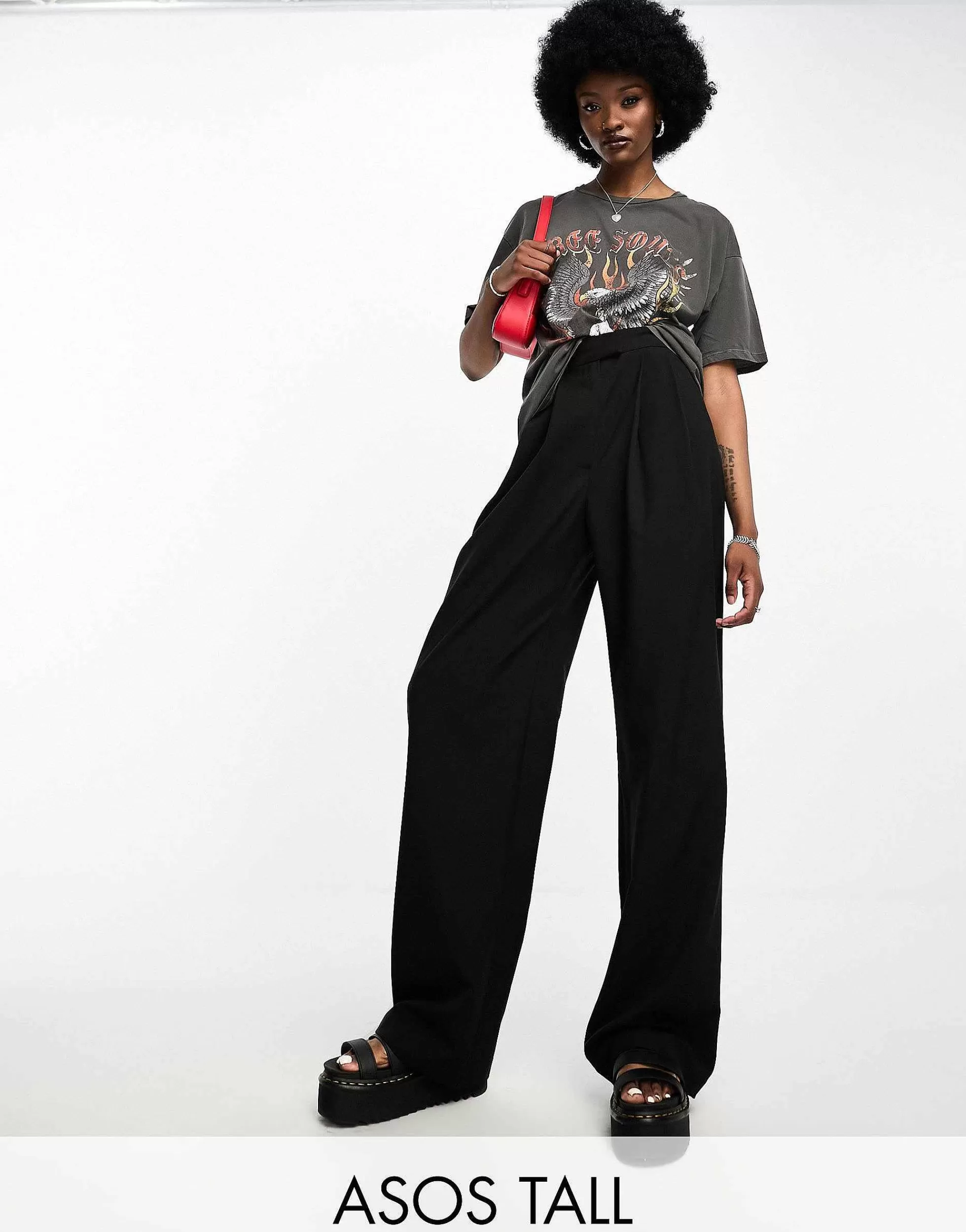 Women DESIGN Tall Wide Leg Trouser In