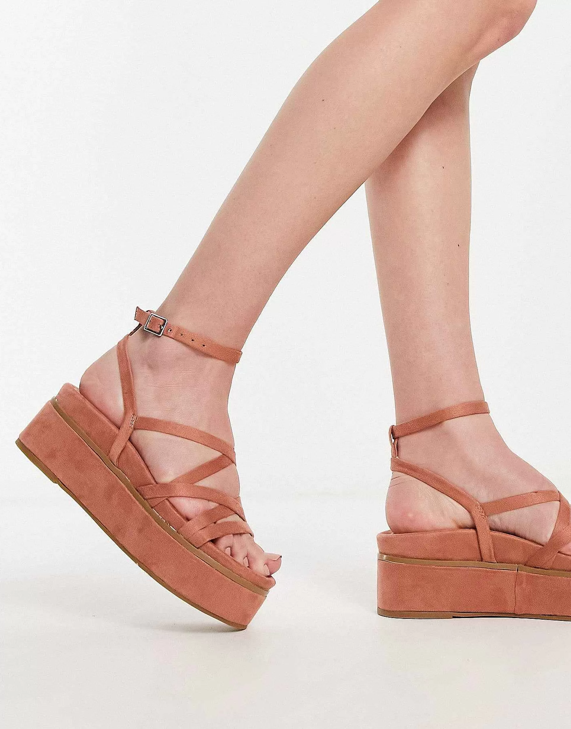 Women DESIGN Taurus Strappy Flatform Sandals In