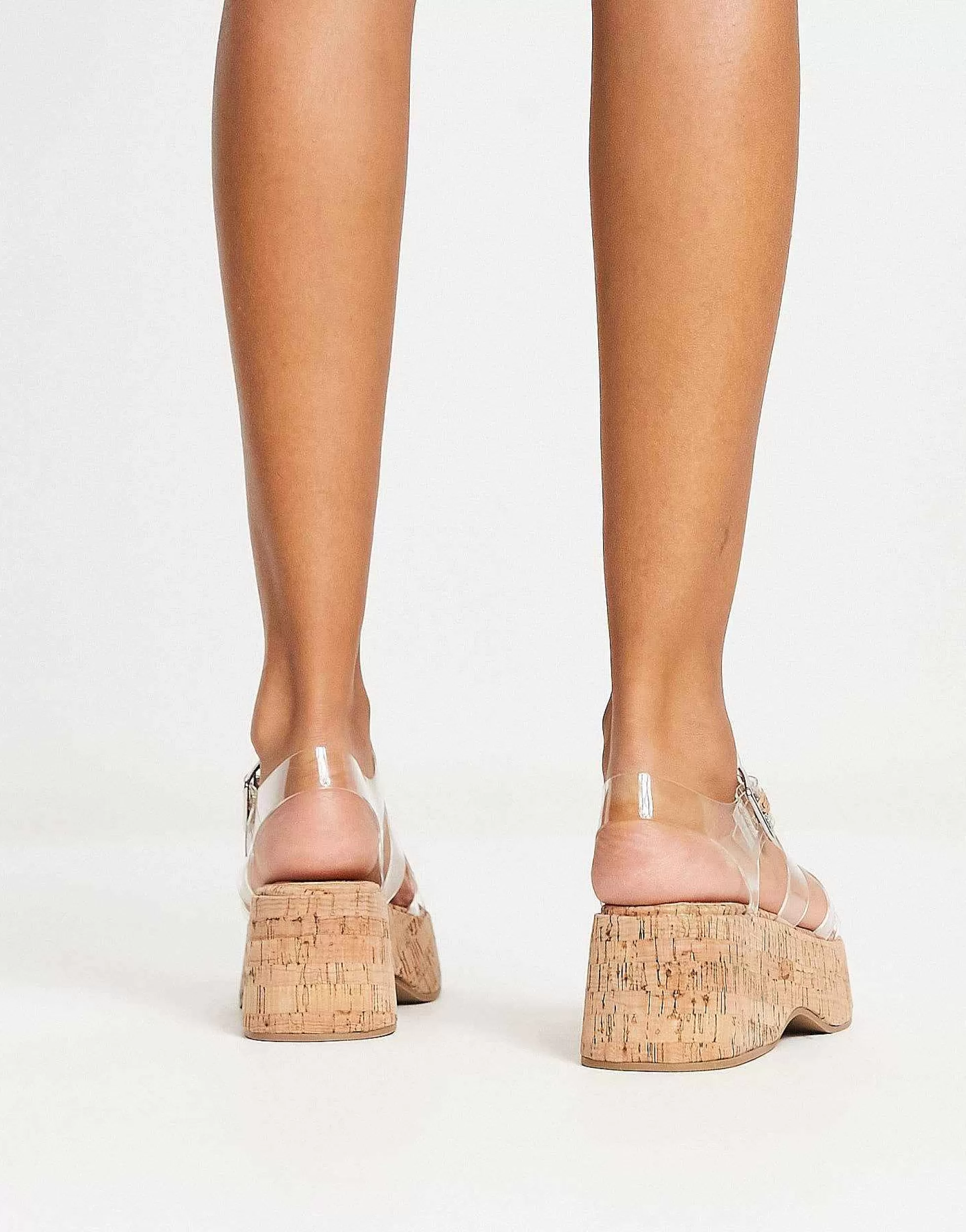 Women DESIGN Terra Fisherman Flatform Sandals In Clear