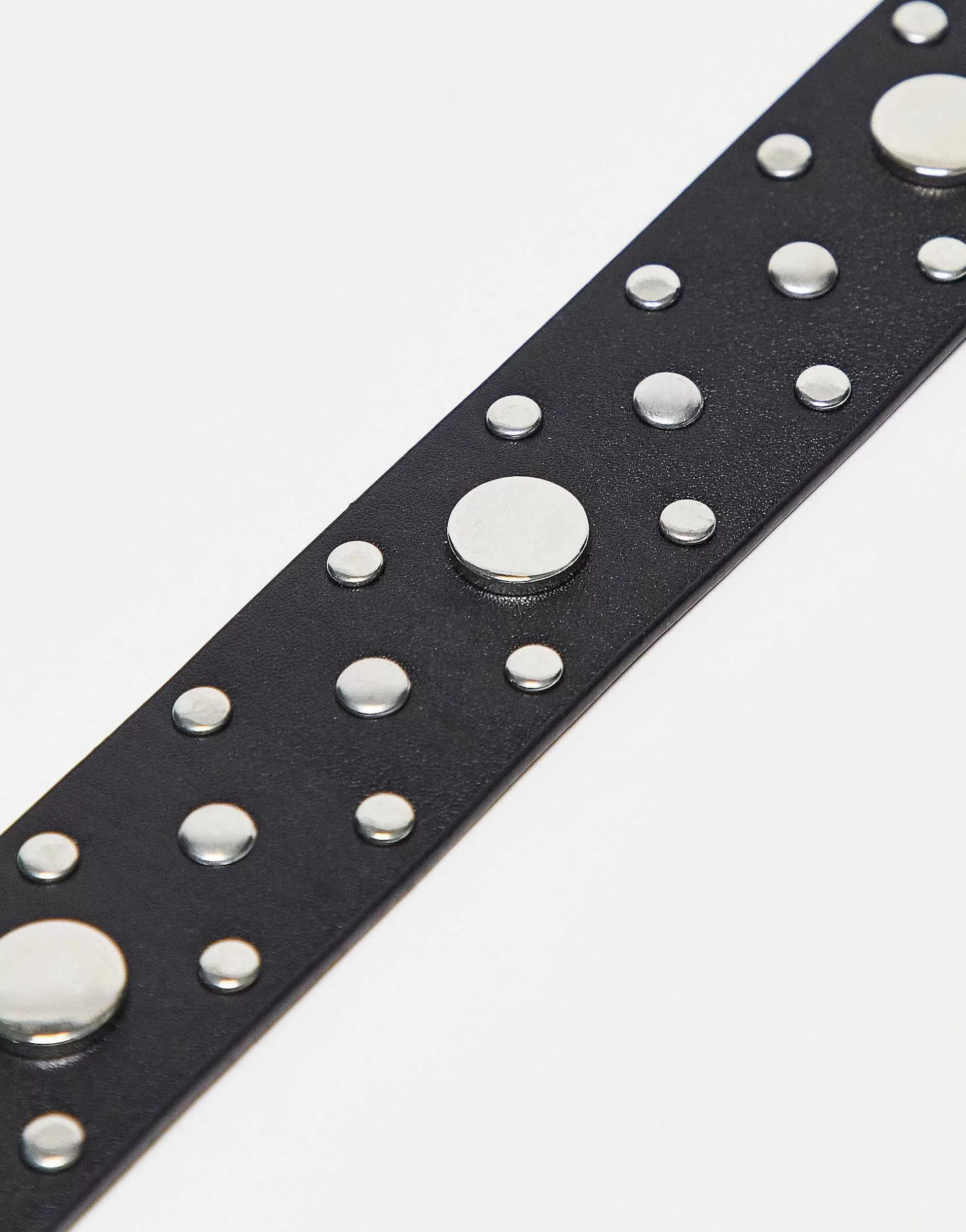 Women DESIGN Waist And Hip Jeans Belt With Studding And Square Buckle