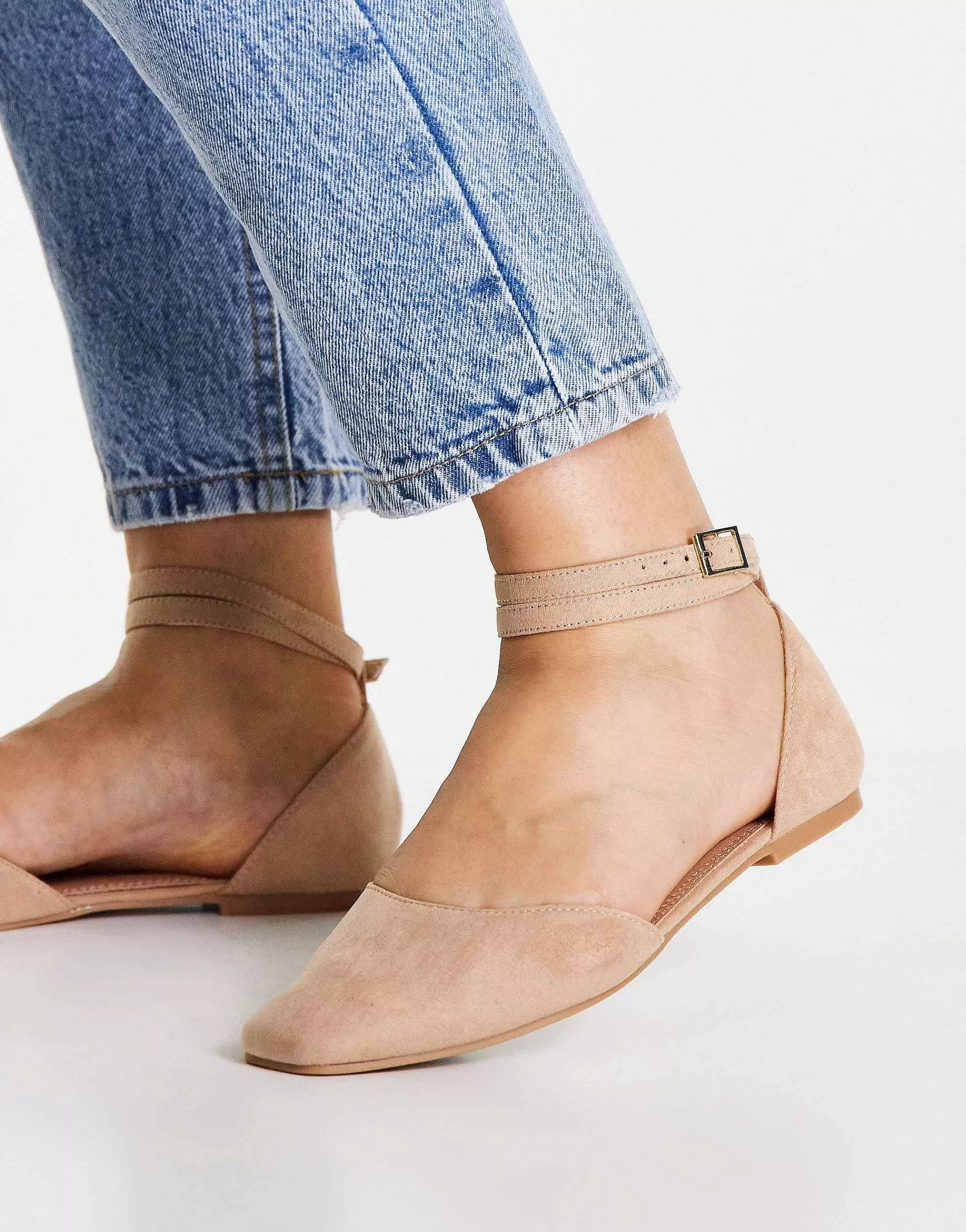 Women DESIGN Wide Fit Lift Ballet Flats In