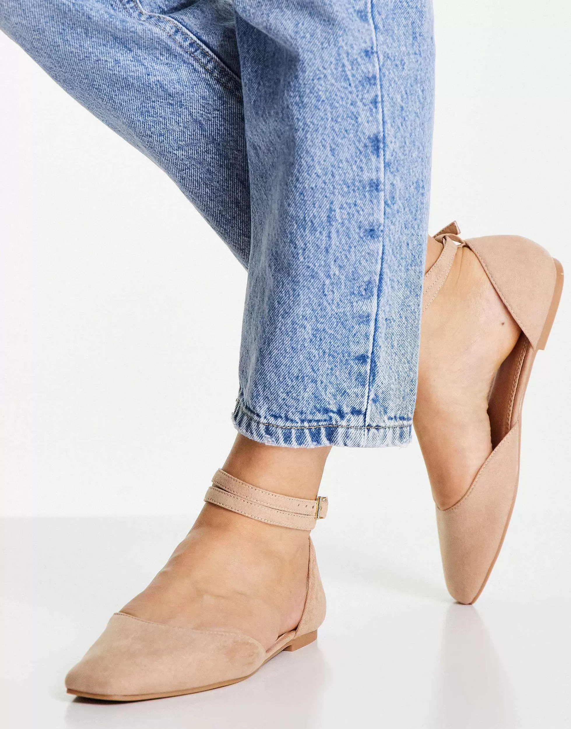 Women DESIGN Wide Fit Lift Ballet Flats In
