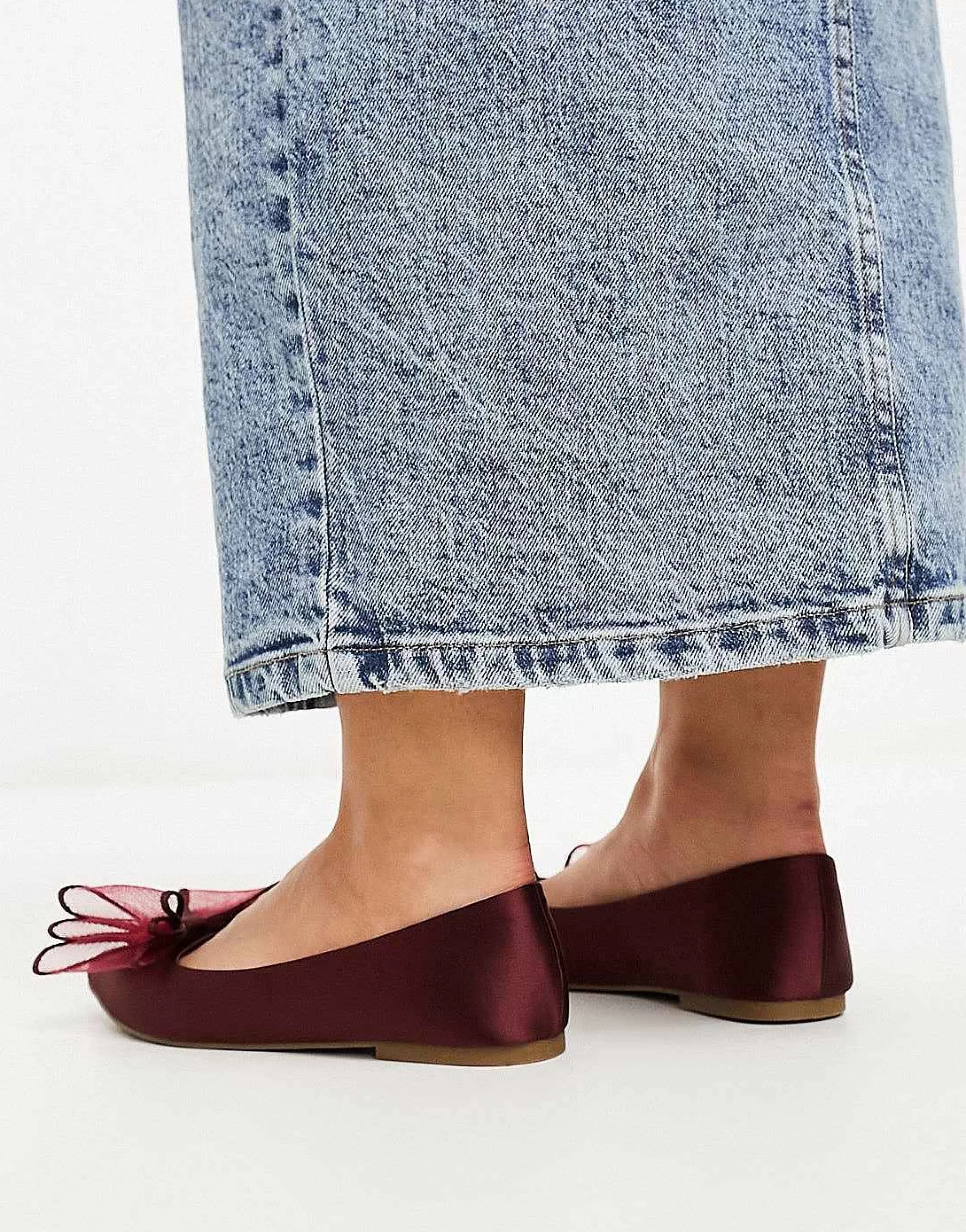 Women DESIGN Wide Fit Lila Bow Ballet In