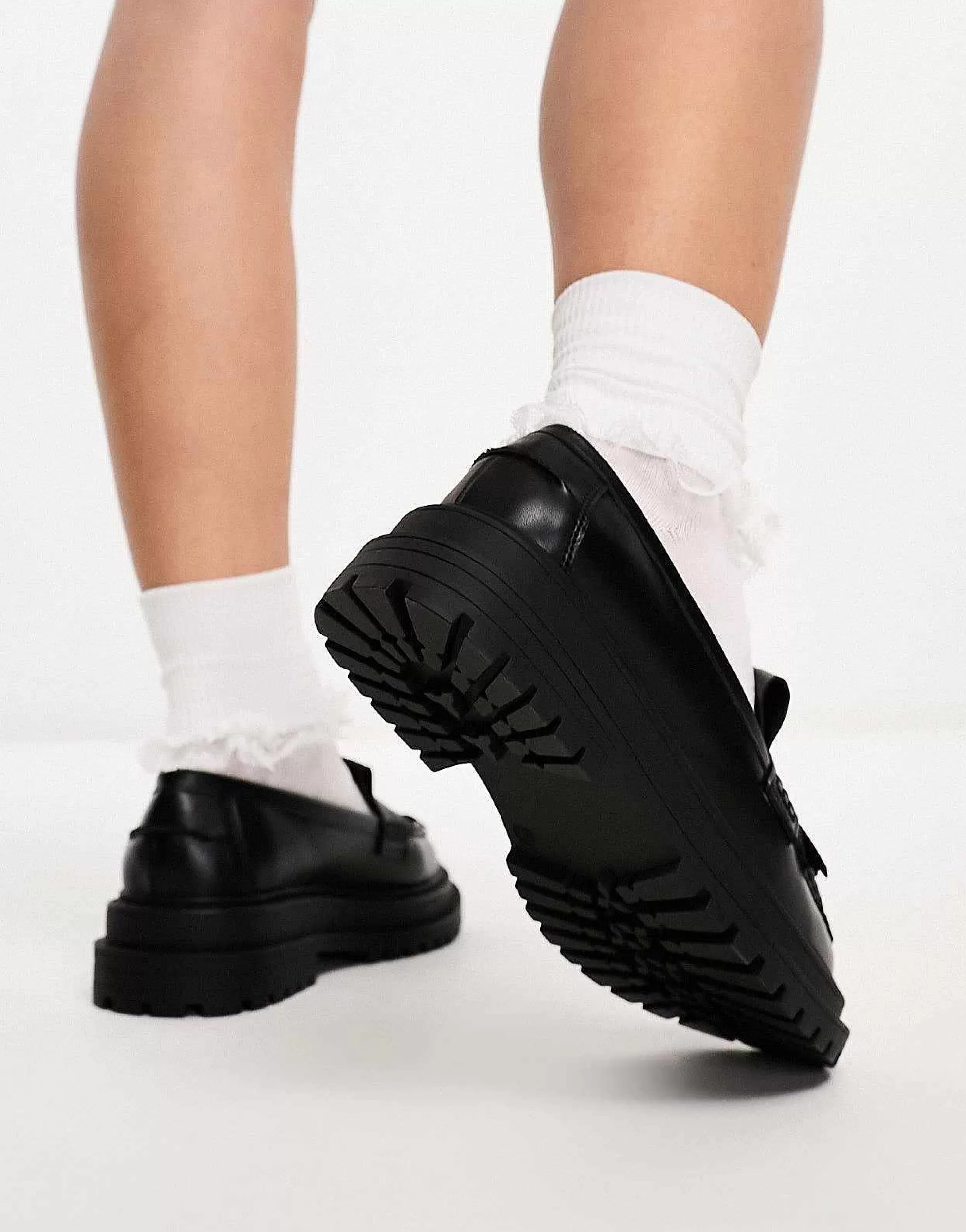 Women DESIGN Wide Fit Majesty Chunky Fringe Loafer In