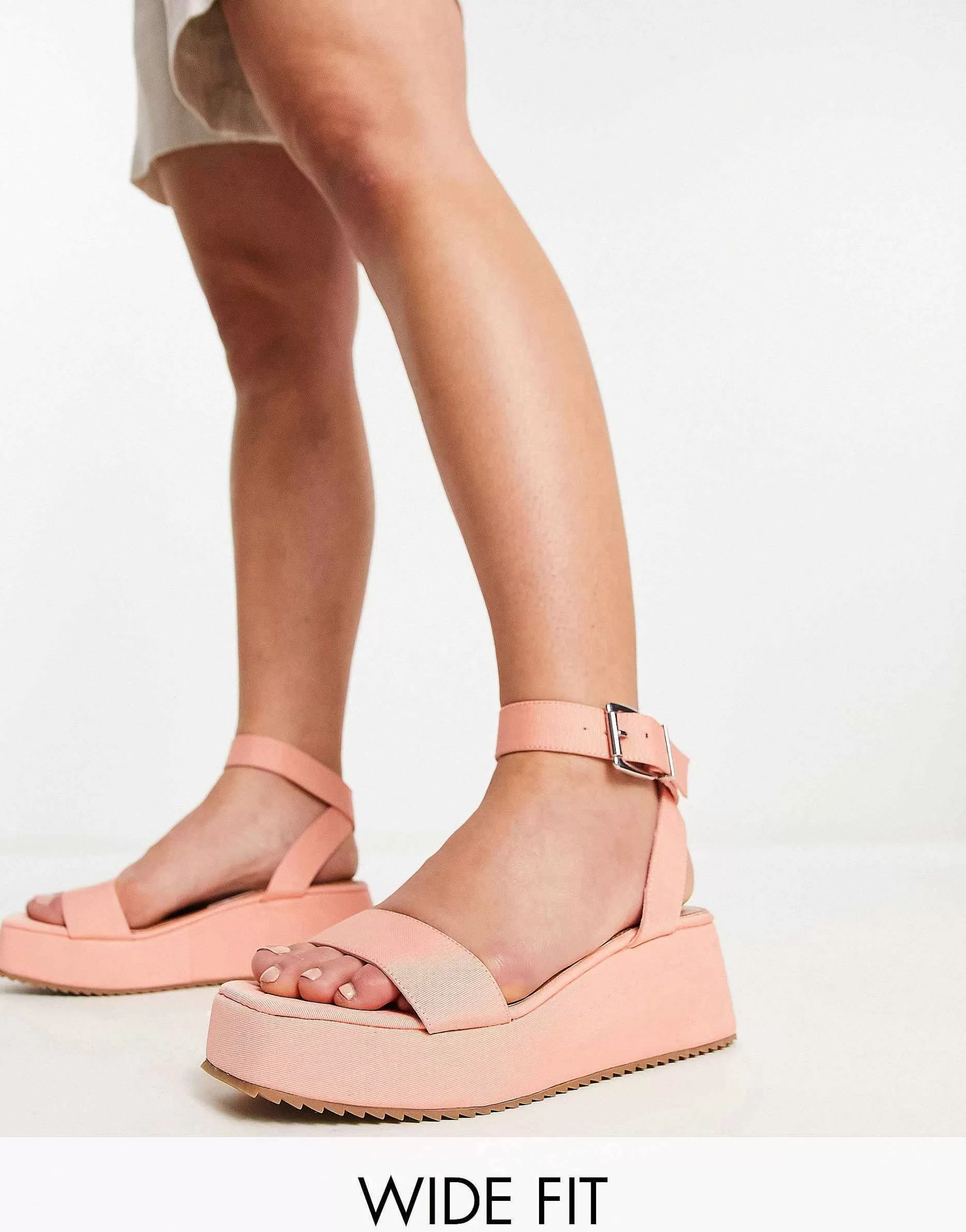 Women DESIGN Wide Fit Tati Flatform Sandals In