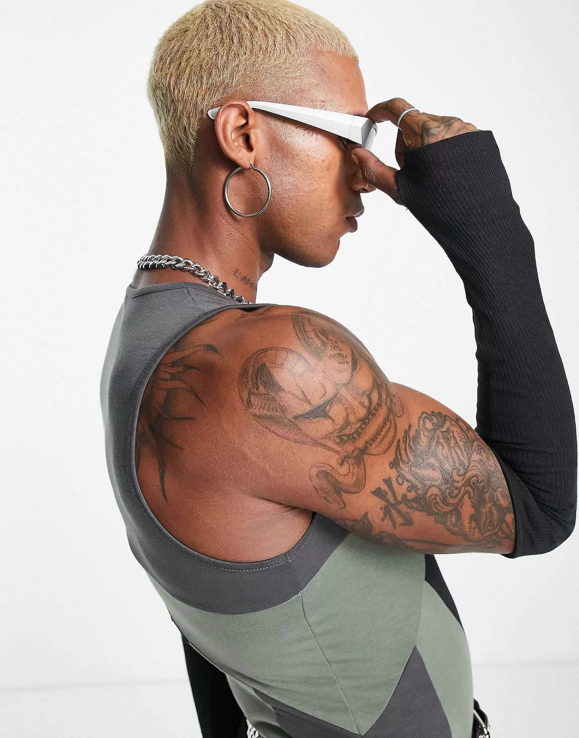 Men DESIGN Wrap Around Racers Sunglasses In