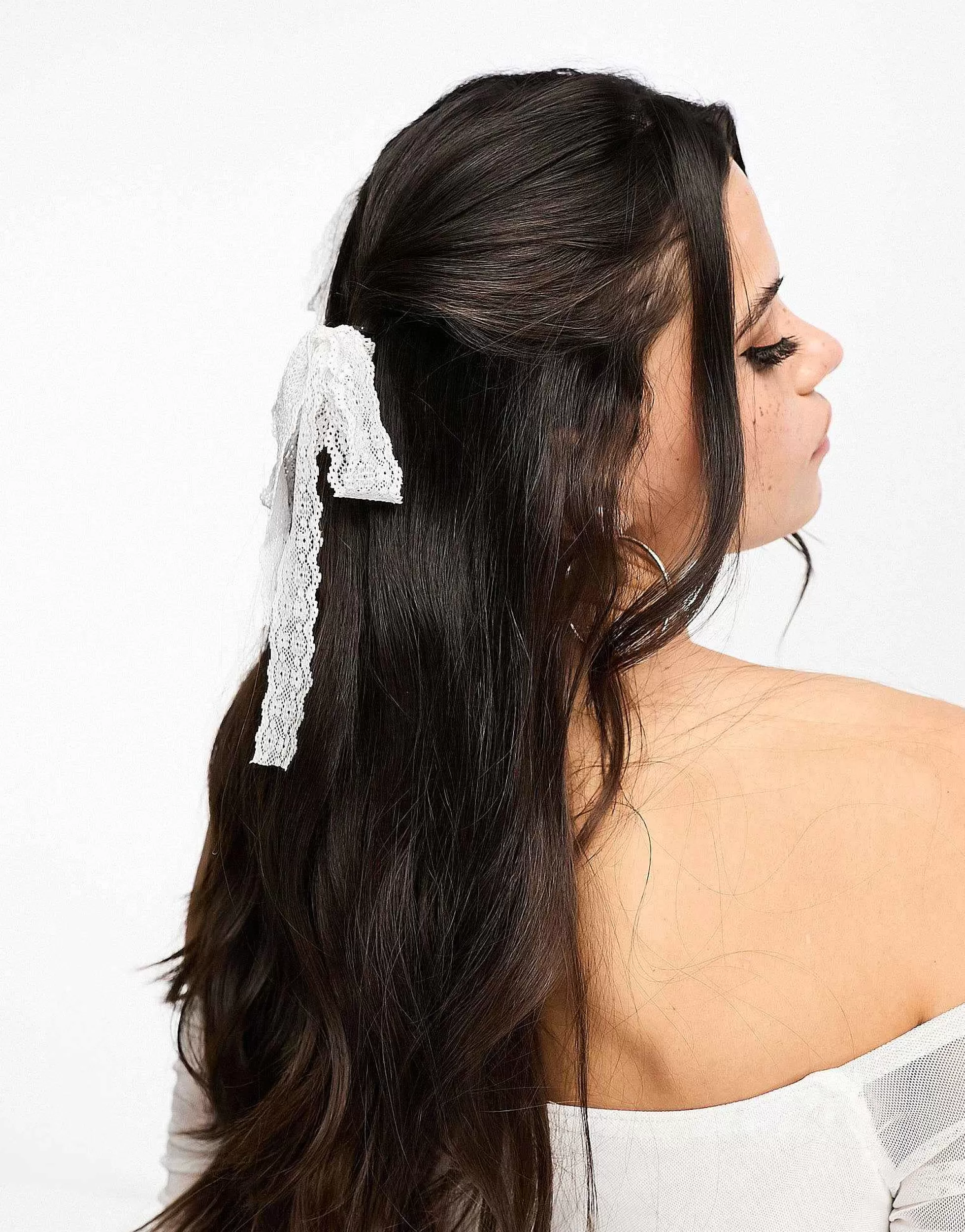 Women DesignB London Broderie Hair Ribbons In