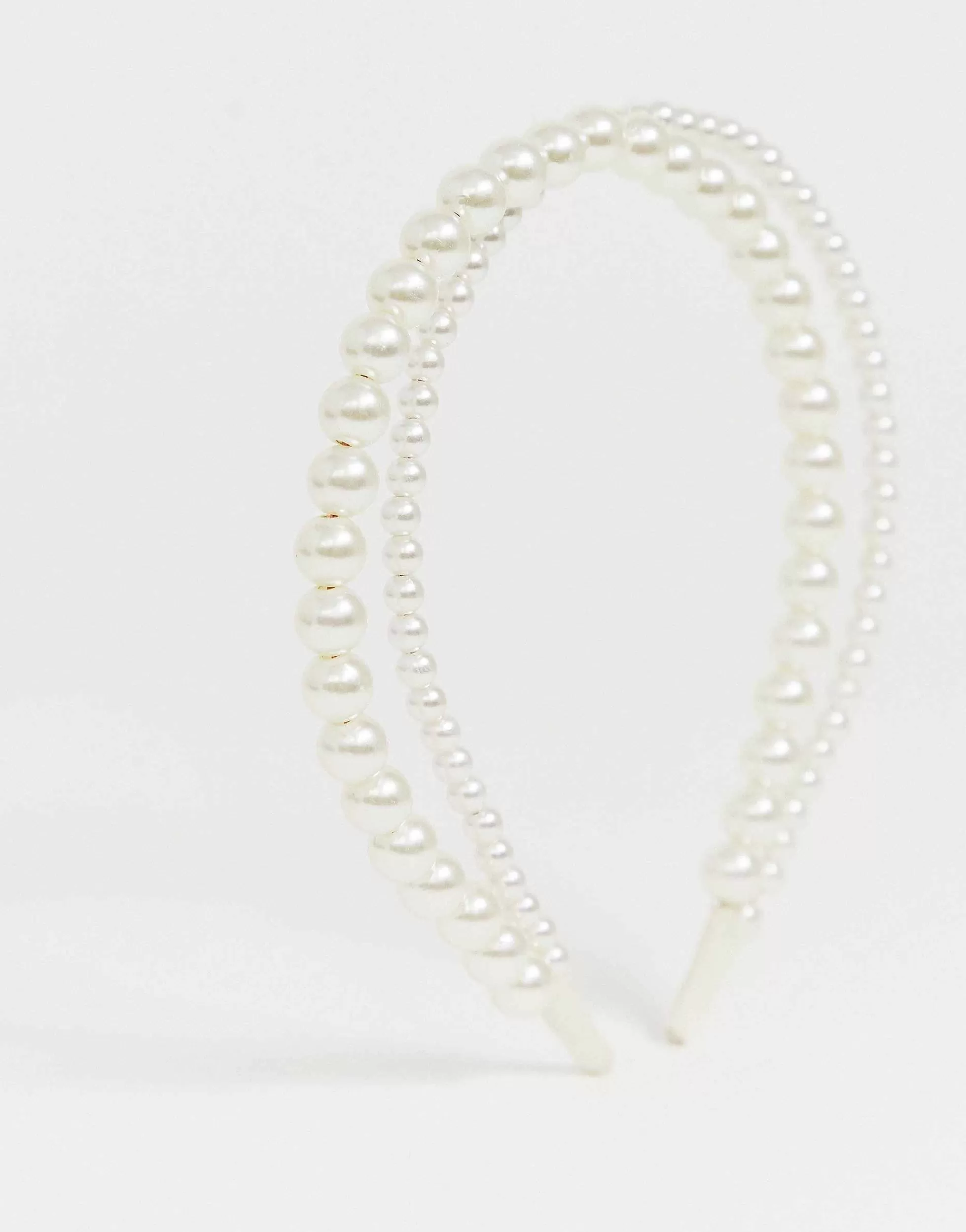 Women DesignB London Double Row Headband In