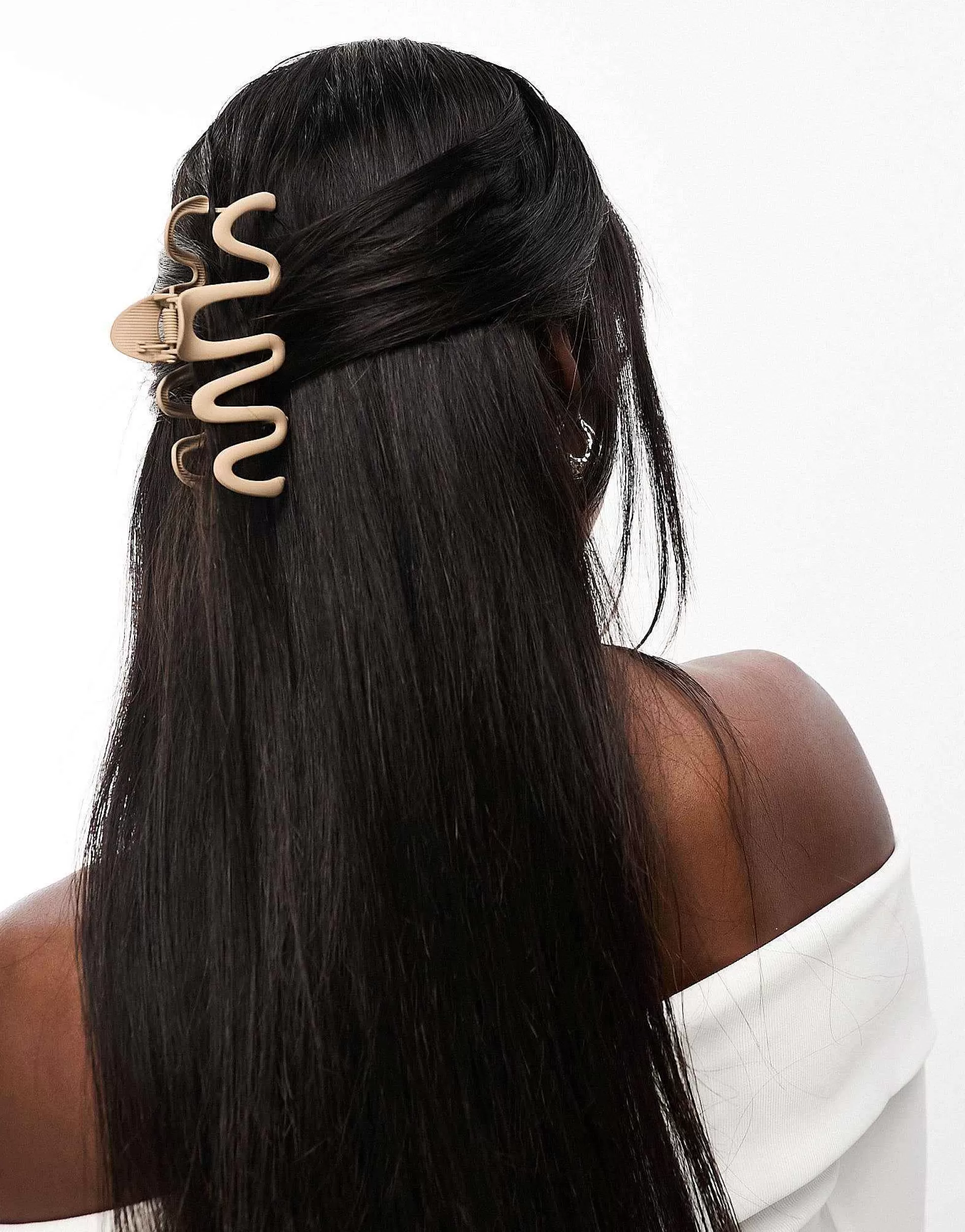 Women DesignB London Irregular Metal Hair Claw In