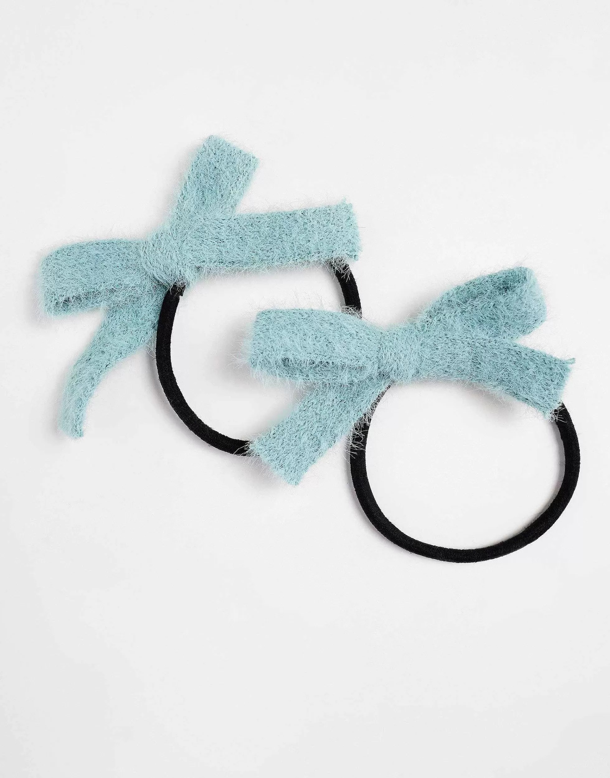 Women DesignB London Knitted Hair Ribbon In Sage