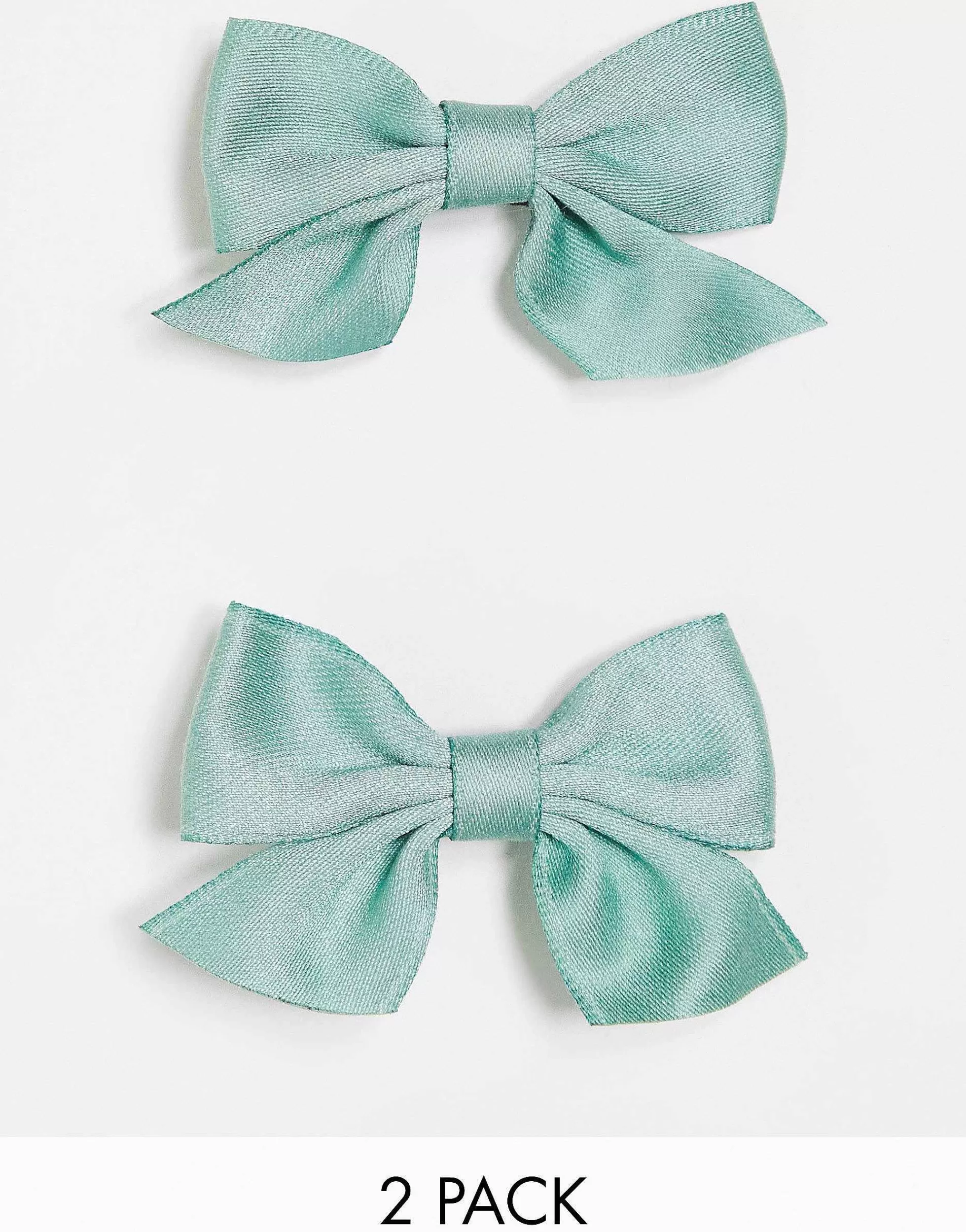 Women DesignB London Pack Of 2 Bow Hair Clips In
